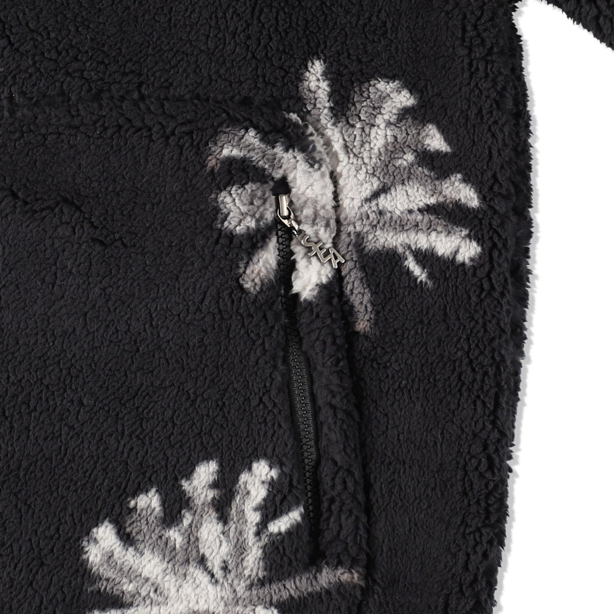 Wind and Sea WDS Palm Tree Fleece Jacket WDS-O-PMT-23-Q2-JK-02 Black