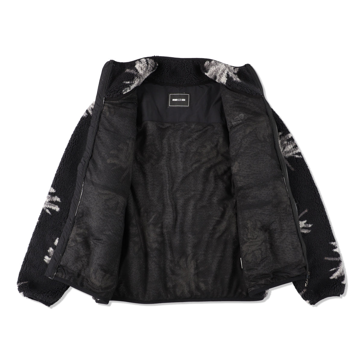 Wind and Sea WDS Palm Tree Fleece Jacket WDS-O-PMT-23-Q2-JK-02 Black