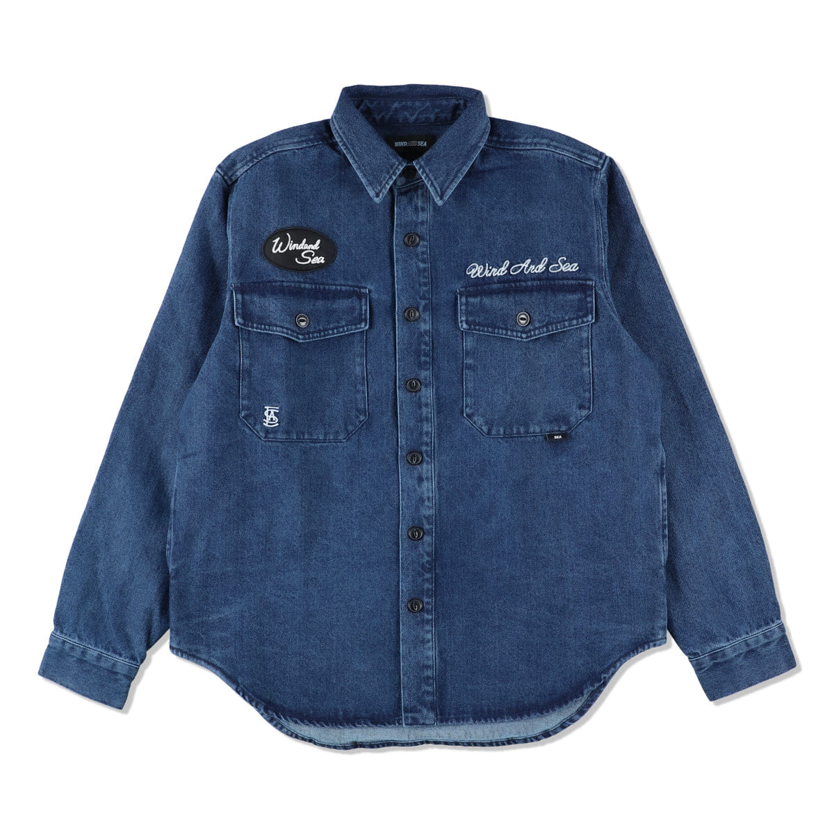 Wind and Sea SDCL Worker Shirt WDS-O-CLC-24-Q1-SH-03 Denim
