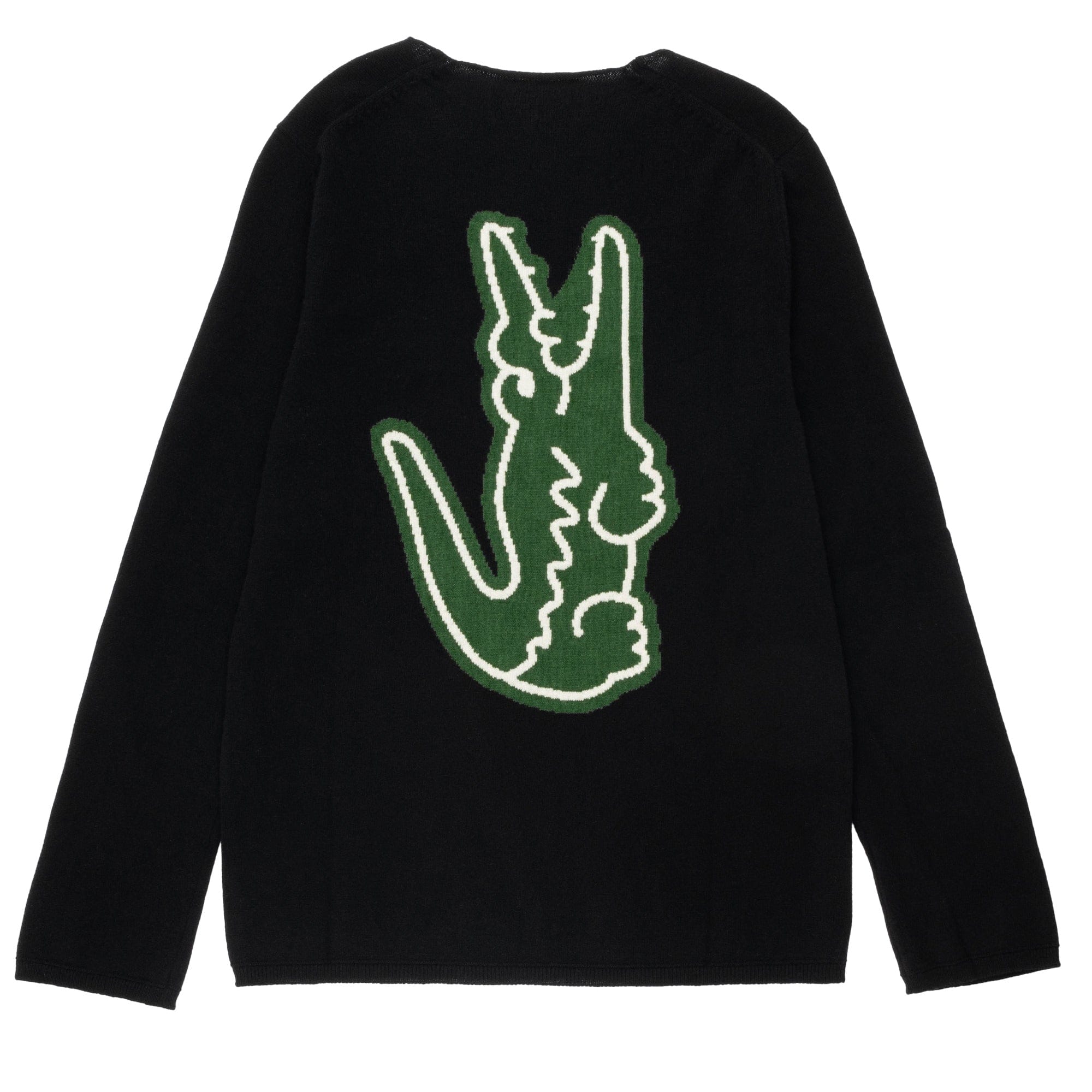 Comme Des Garcons SHIRT CDG SHIRT Lacoste Wool Sweater FL-N004-W23 Black