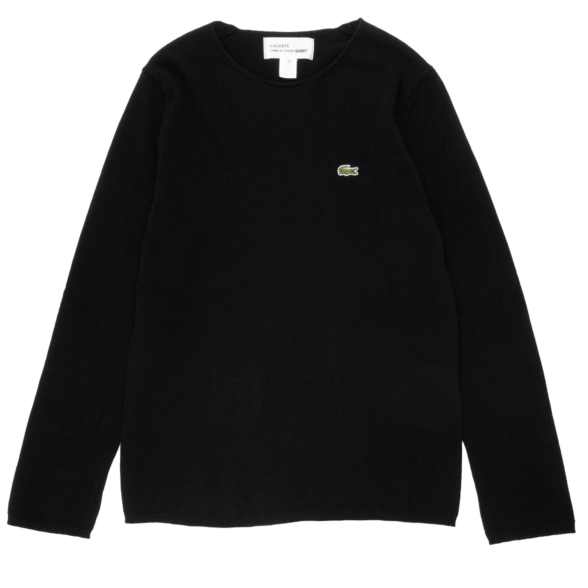 Comme Des Garcons SHIRT CDG SHIRT Lacoste Wool Sweater FL-N004-W23 Black