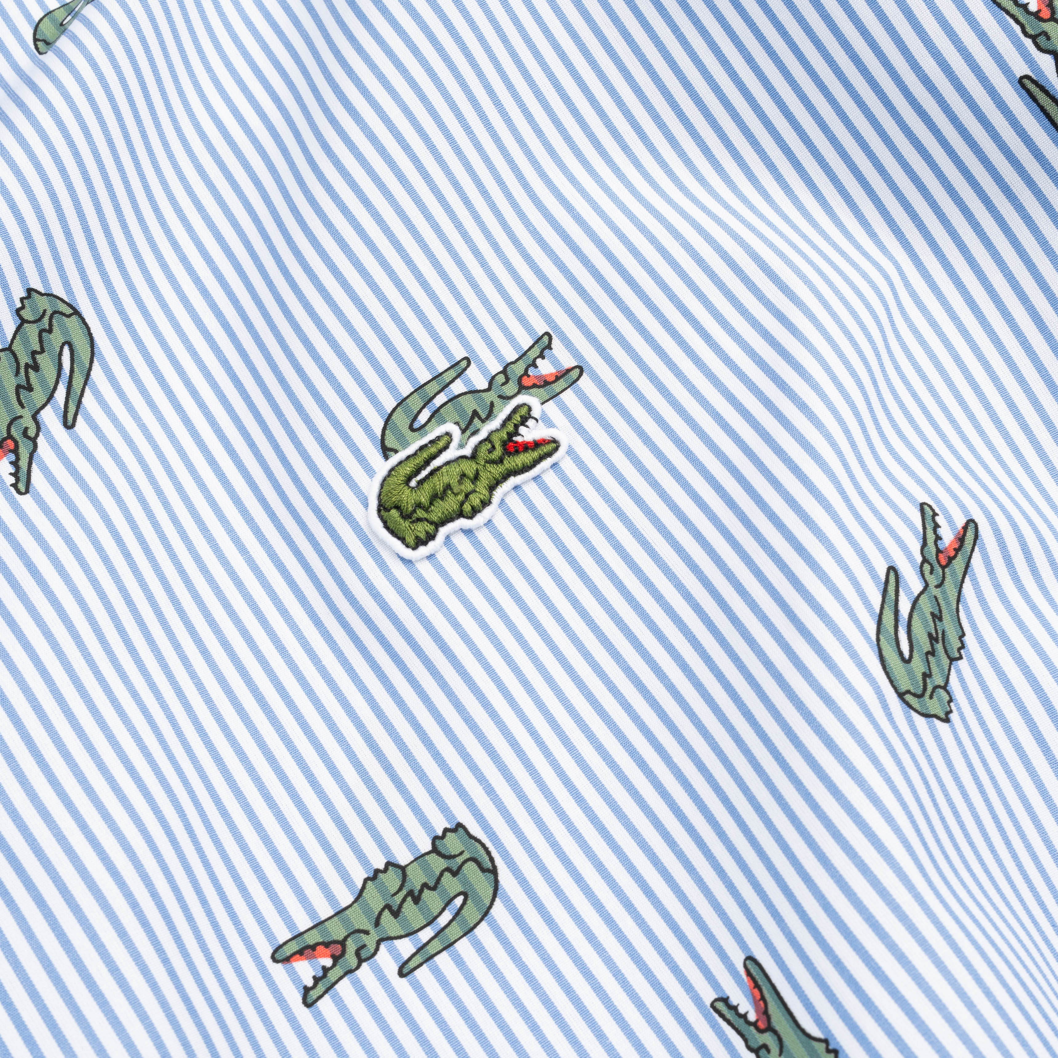 Comme Des Garcons SHIRT CDG SHIRT Lacoste Print Shirt FL-B004-W23 Blue Stripe