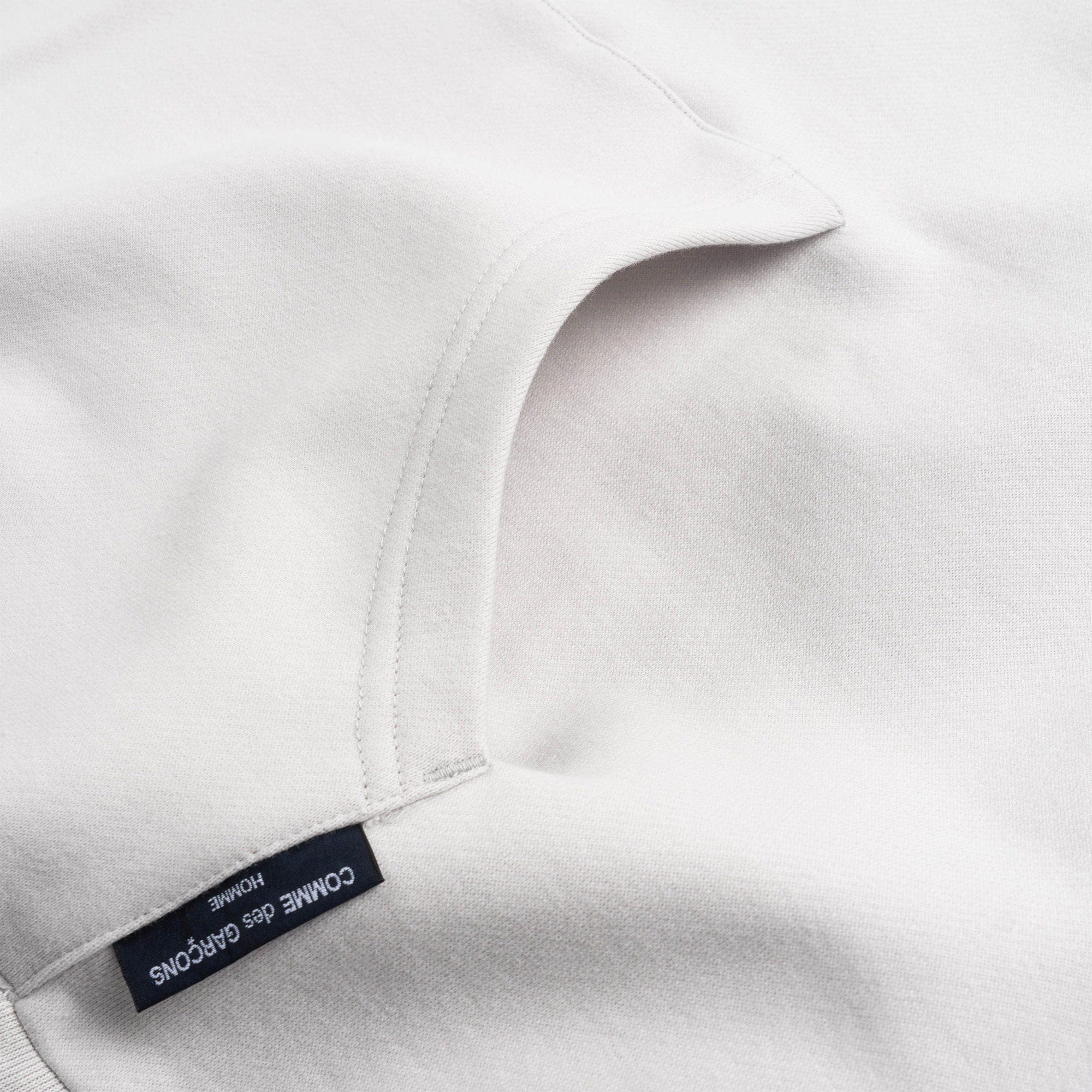CDG Homme CdGH Embroidered Logo Hoodie HL-T013-051-1 Oatmeal