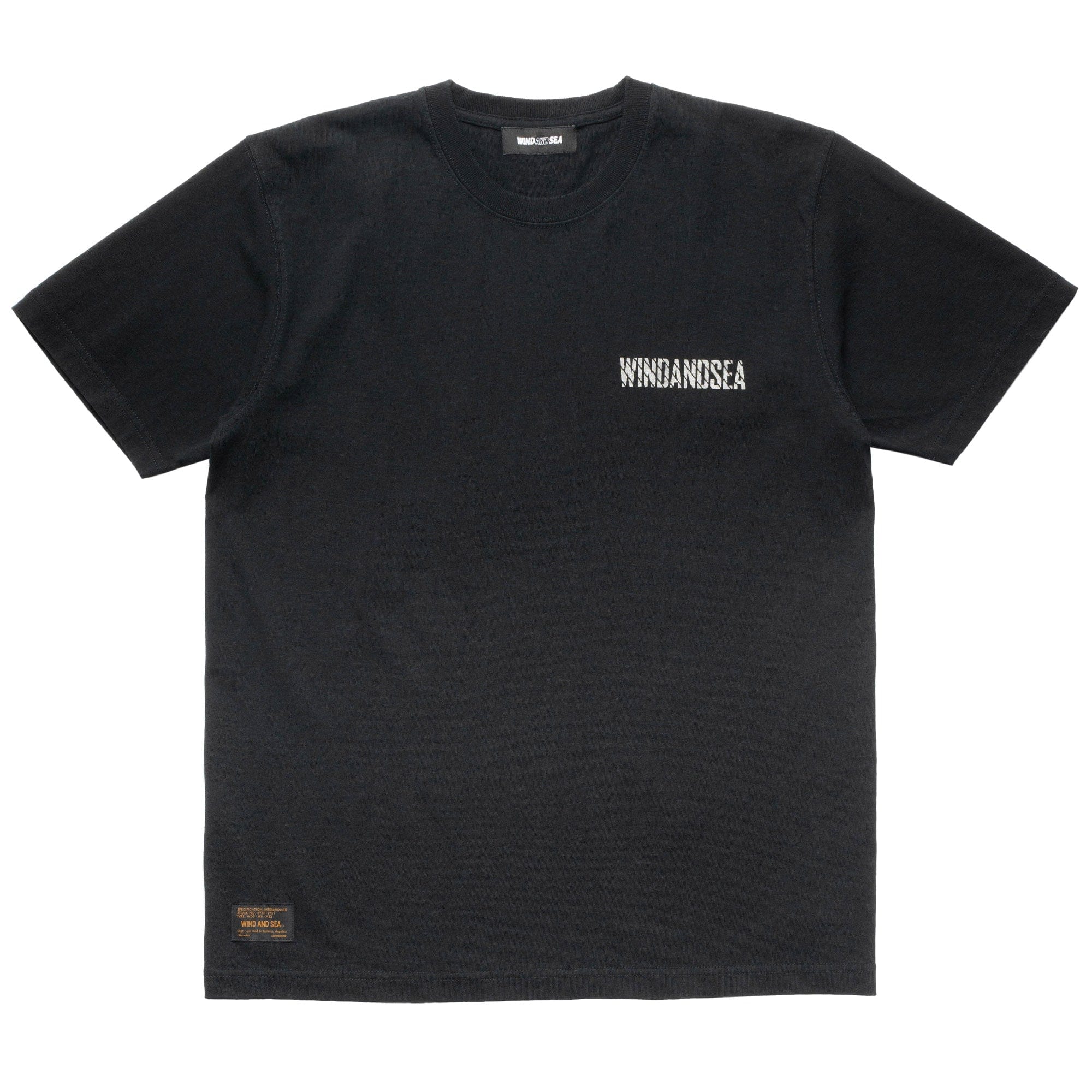 Wind and Sea Military Surplus S/S Tee Black WDS-0-MILS-23-Q3-01