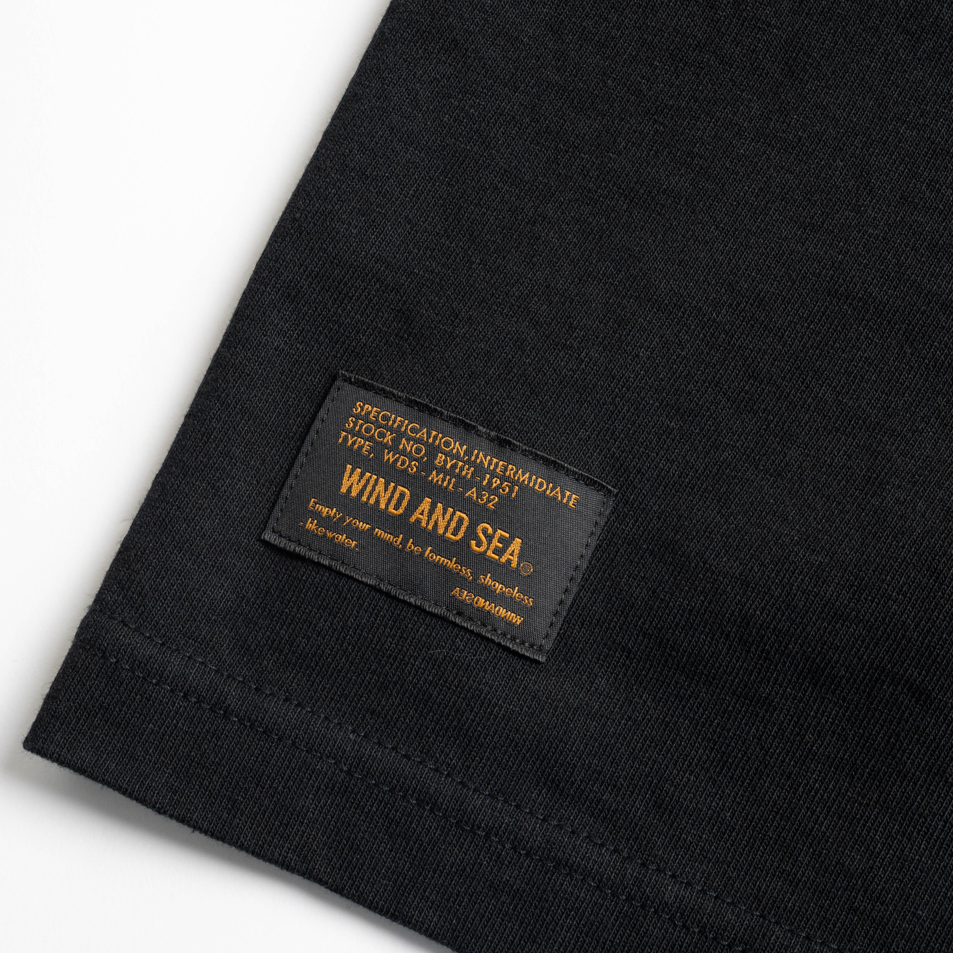 Wind and Sea Military Surplus S/S Tee Black WDS-0-MILS-23-Q3-01