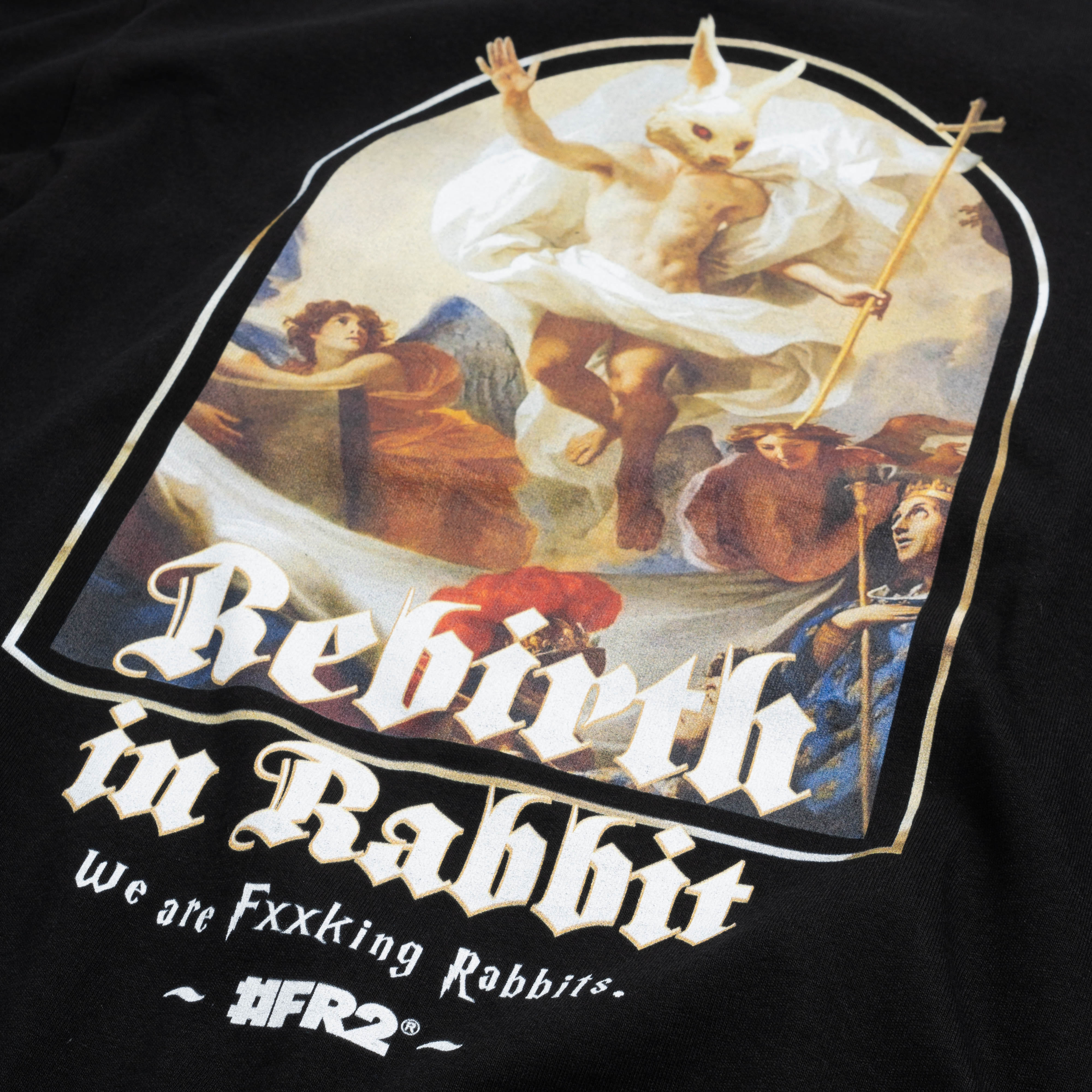 FR2 Rebirth in Rabbit Tee FRC2328 Black