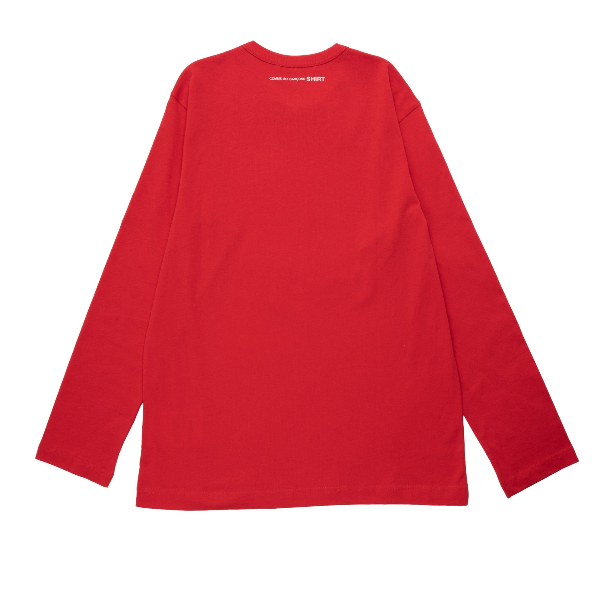 Comme Des Garcons SHIRT CDG Shirt Rear Logo L/S Tee FJ-T015-W22 Red