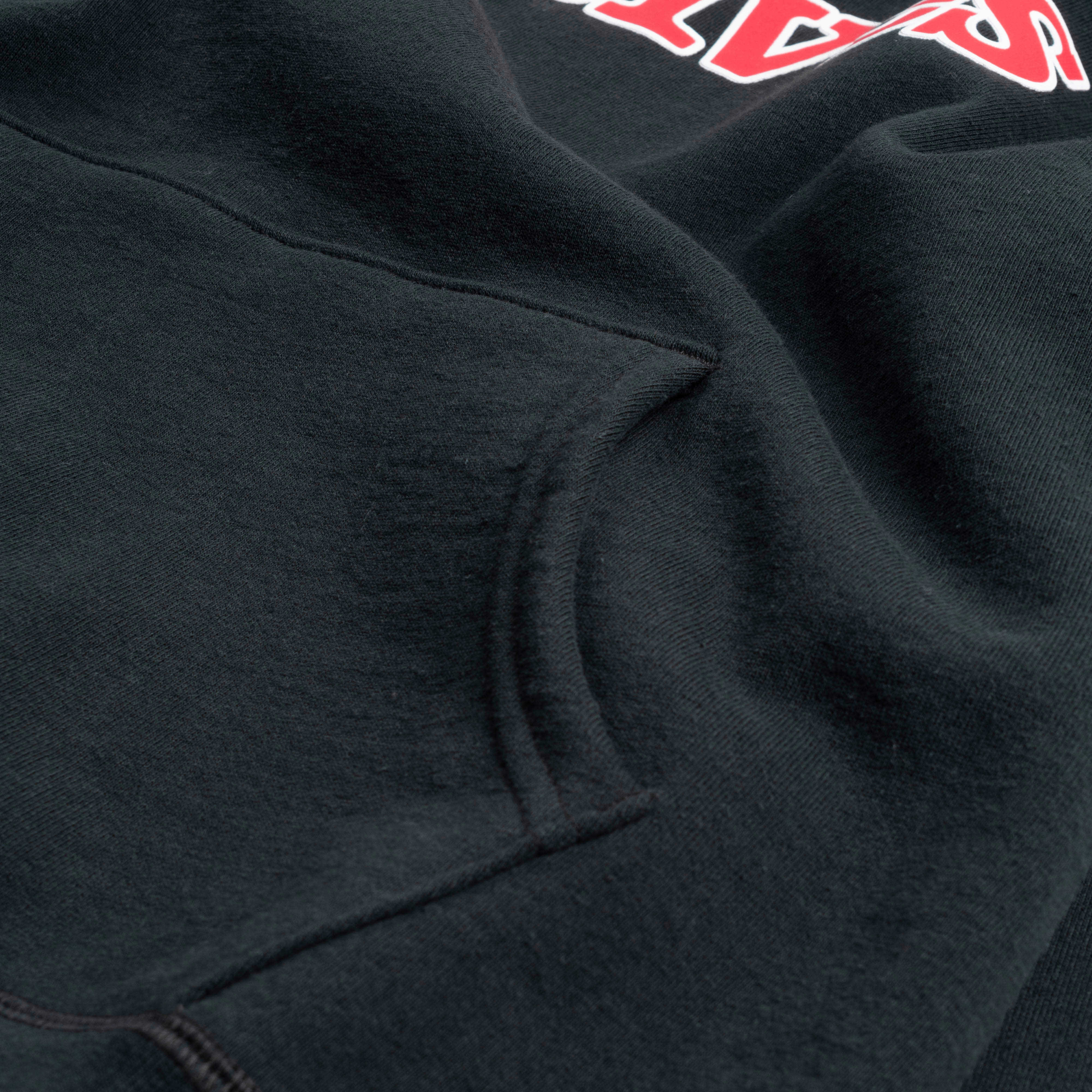 Raised By Wolves Team Lettering Snap Hoodie Black