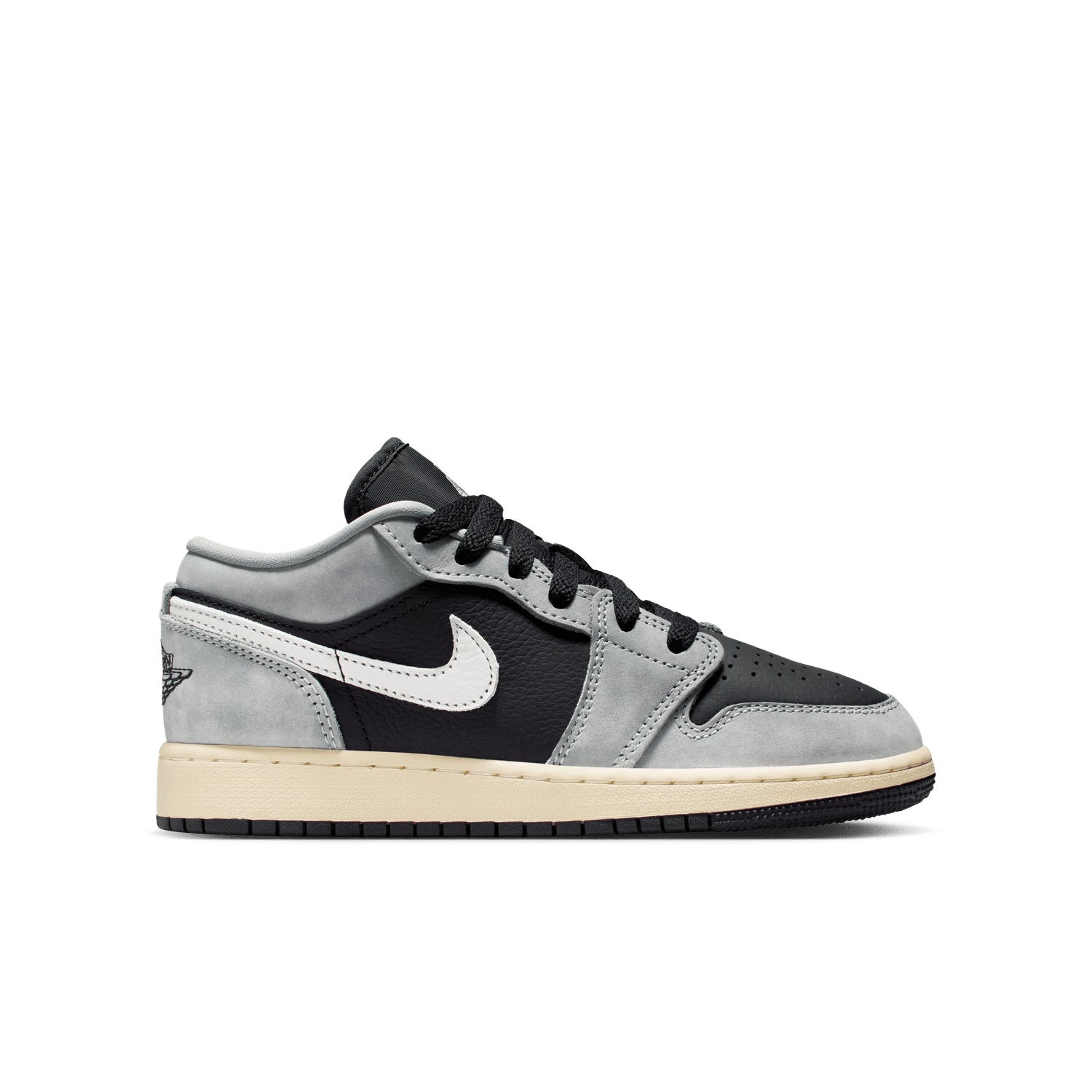 Air Jordan 1 Low SE 'Black/Smoke Grey' GS