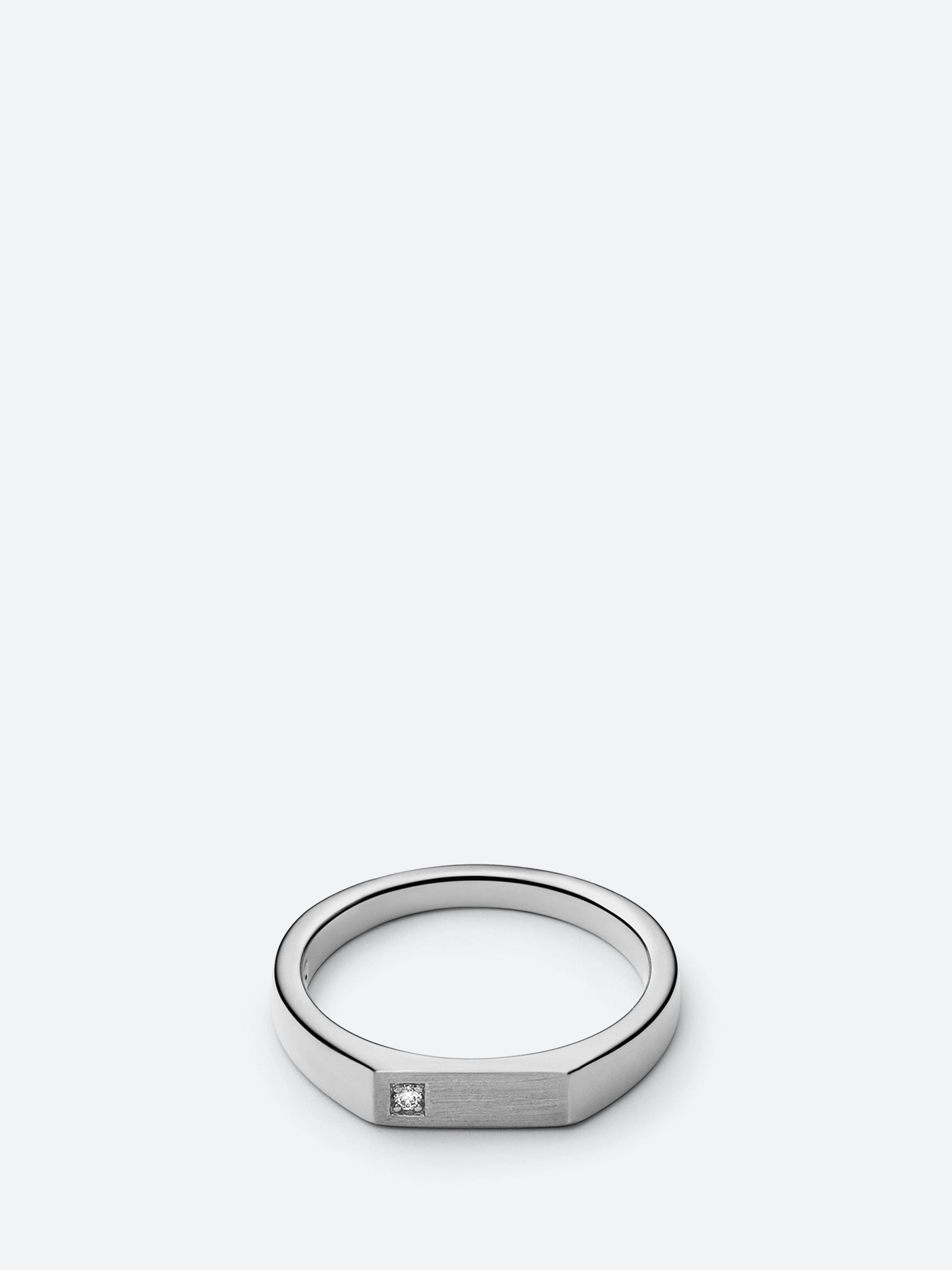 Miansai Thin Geo Diamond Ring