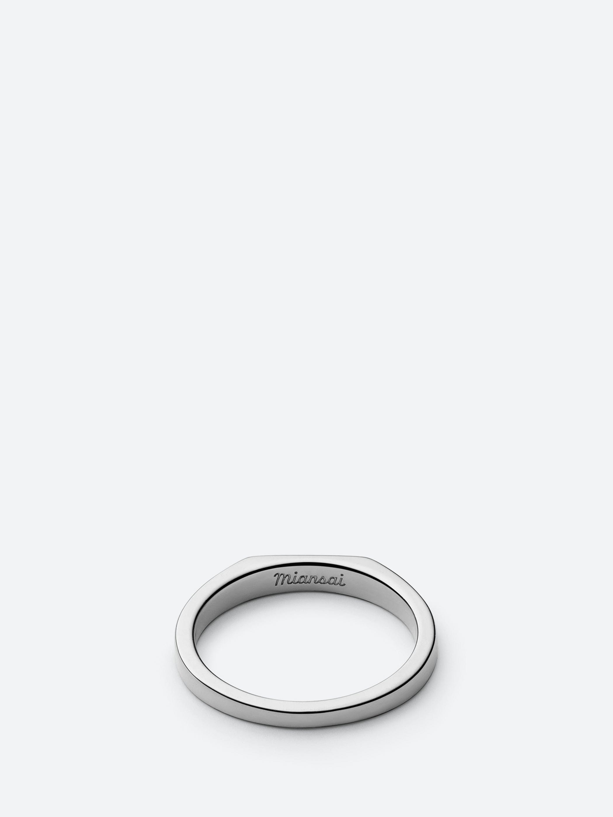 Miansai Thin Geo Diamond Ring