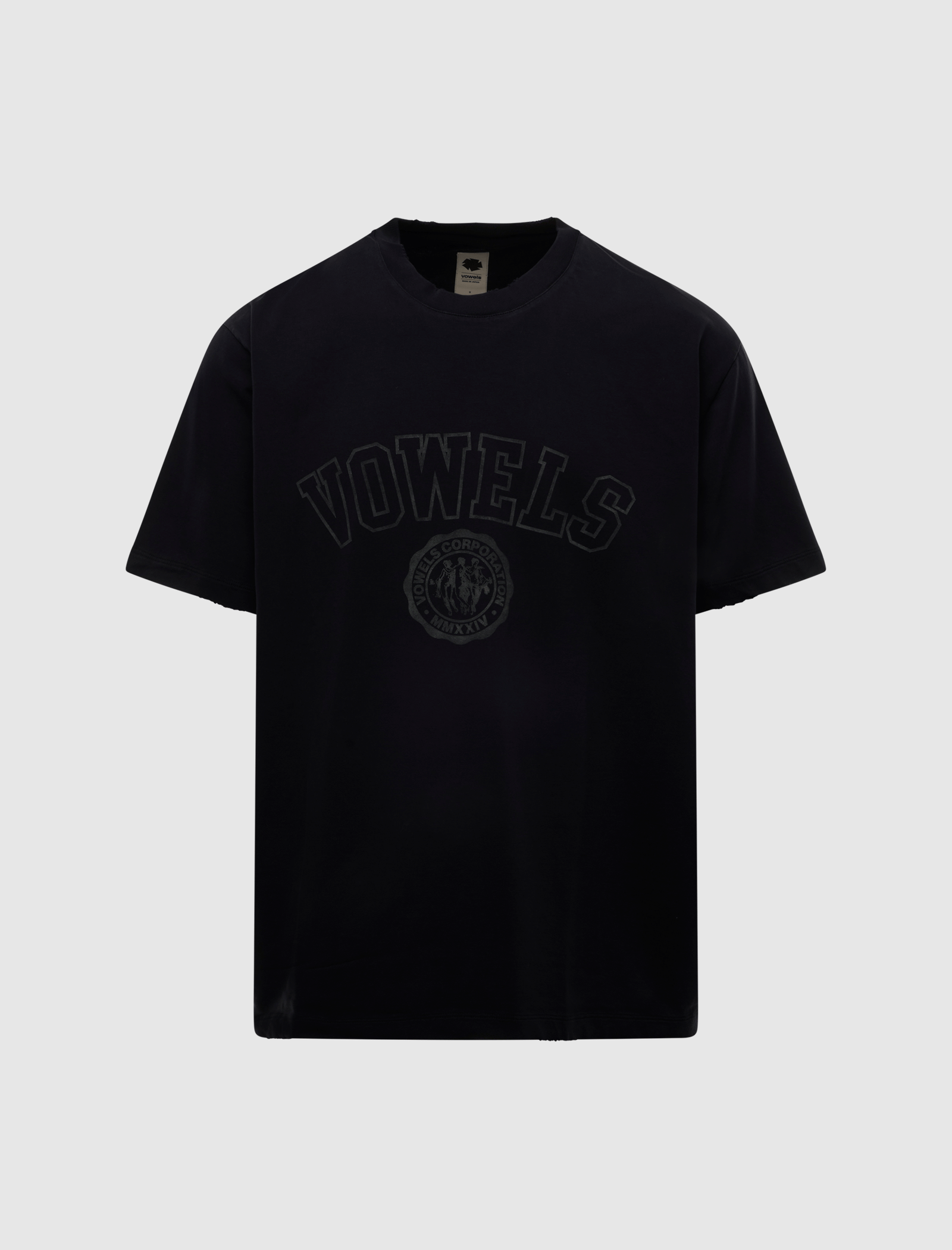 VOWELS FADED COLLEGIATE TEE