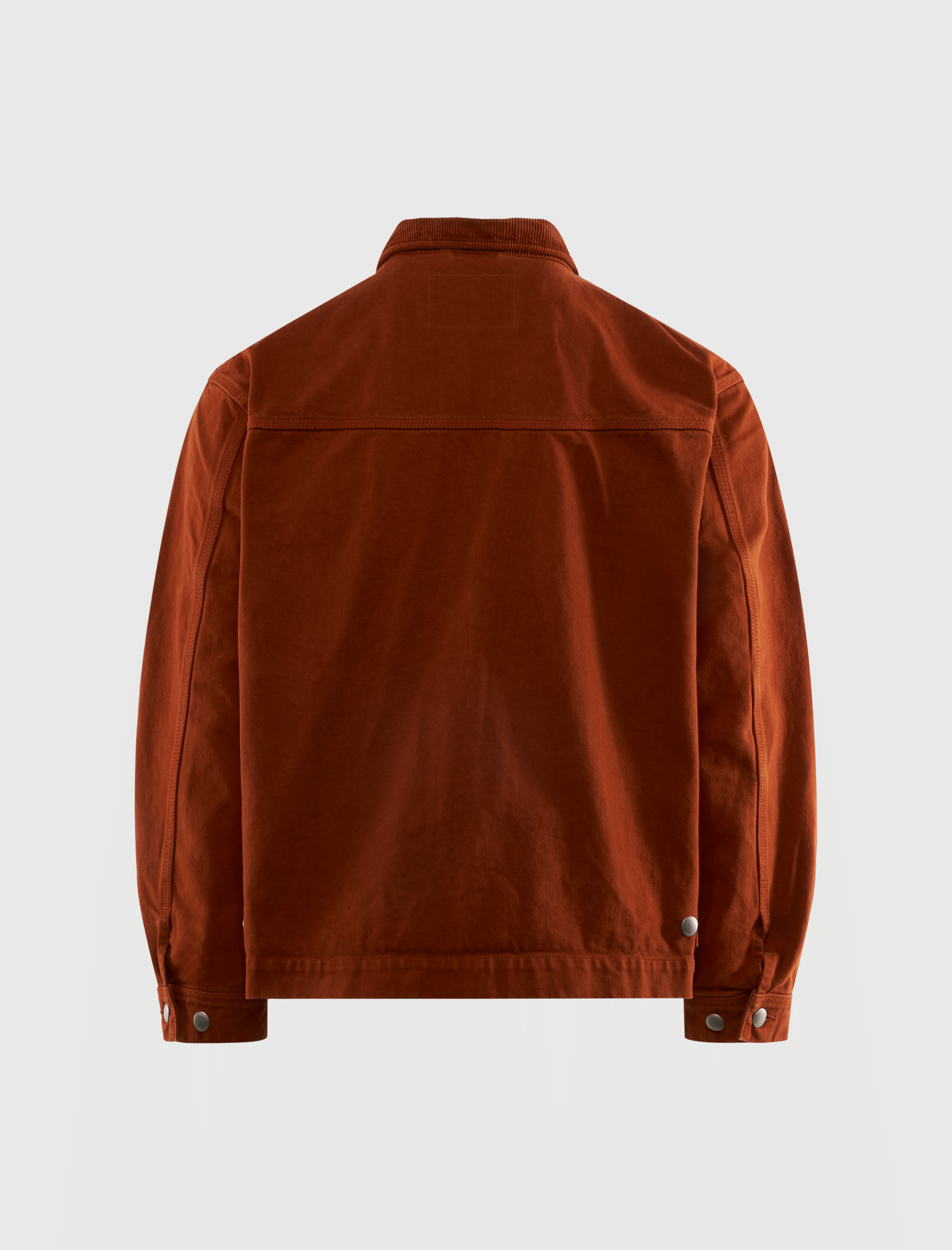 VOWELS CORD COLLARED ZIP-UP JACKET