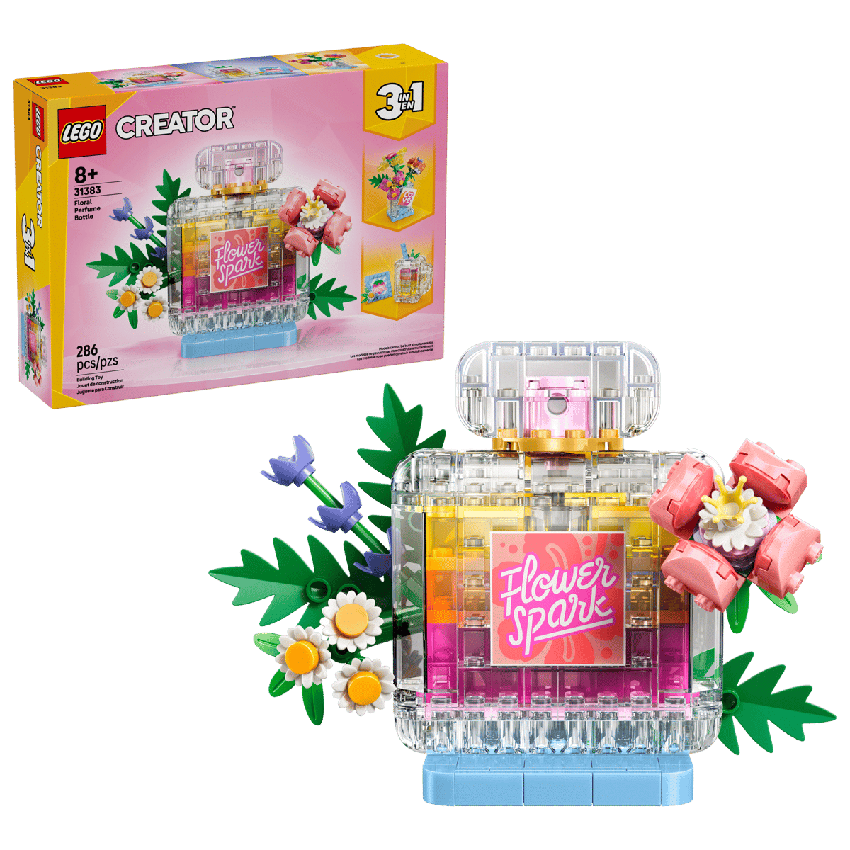 LEGO® Creator 3-in-1 Floral Decor Perfume Bottle 31383