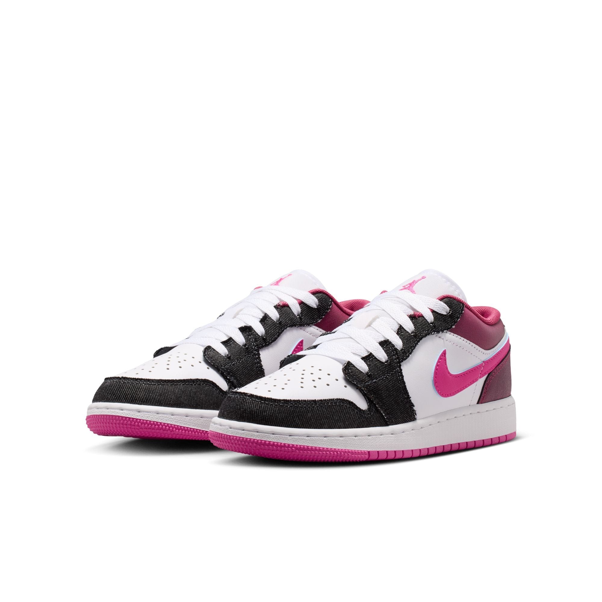 Air Jordan 1 Low SE (GS) (Off Noir/ Desert Pink-White)