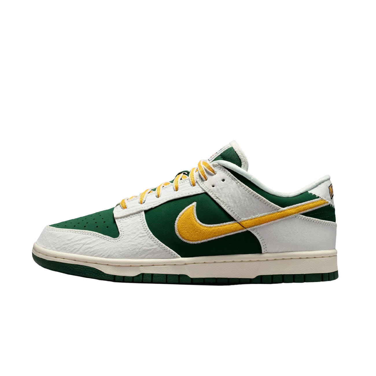Nike Dunk Low Retro (Sail/ University Gold-Fir-University Red)