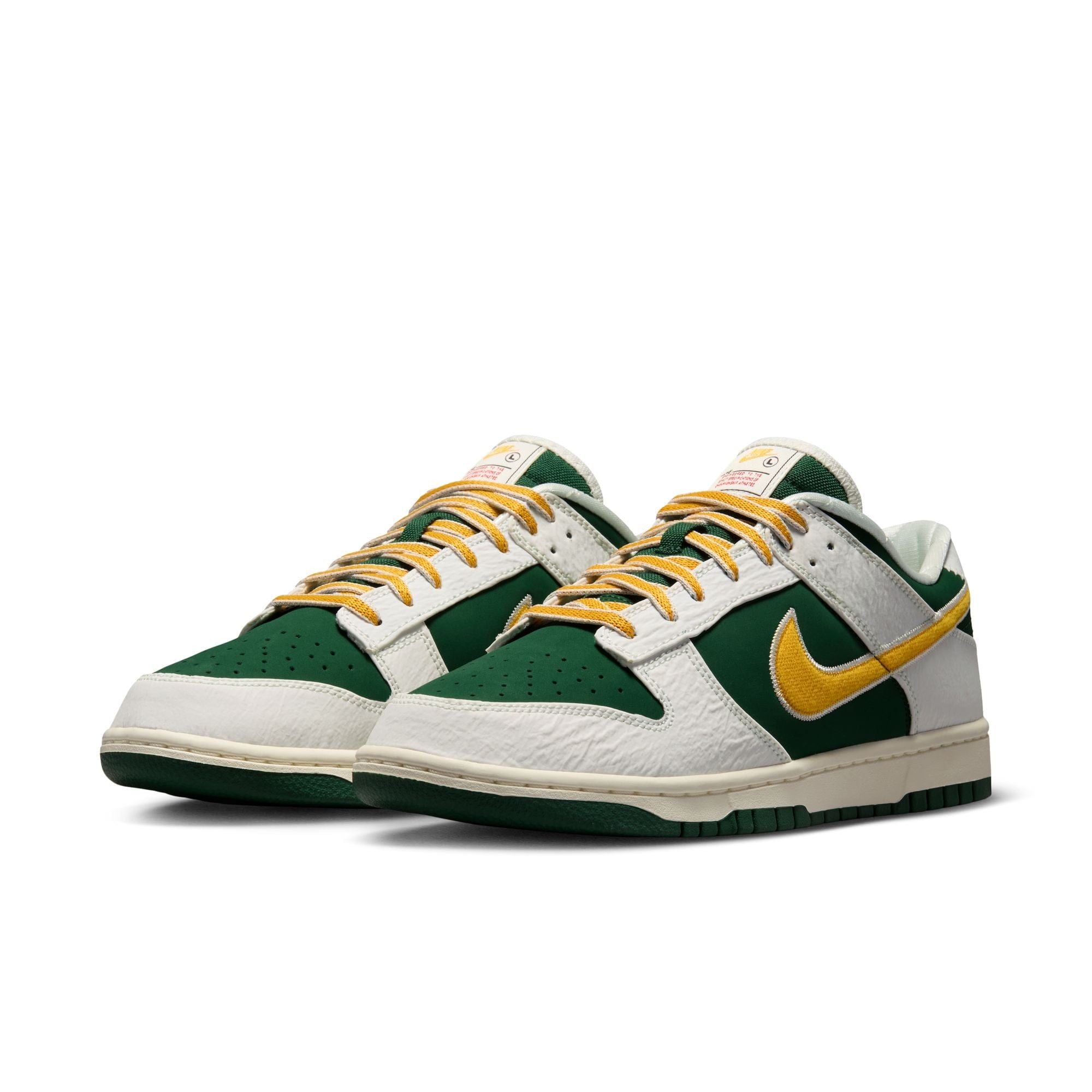 Nike Dunk Low Retro (Sail/ University Gold-Fir-University Red)
