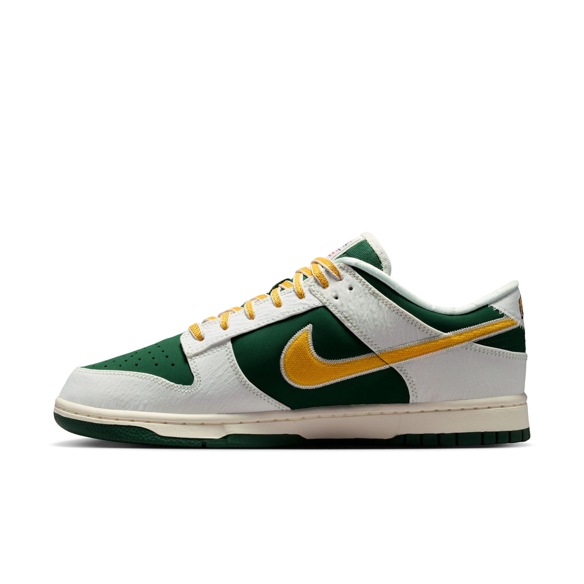 Nike Dunk Low Retro (Sail/ University Gold-Fir-University Red)