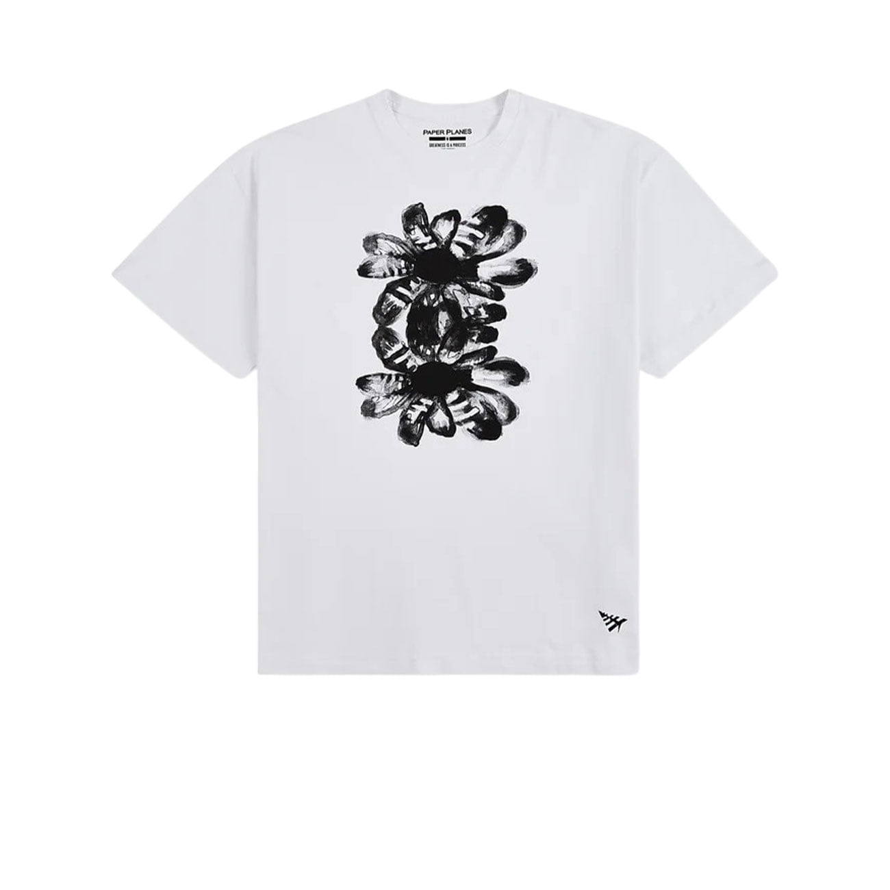 Paper Planes Double Flower Tee (White)