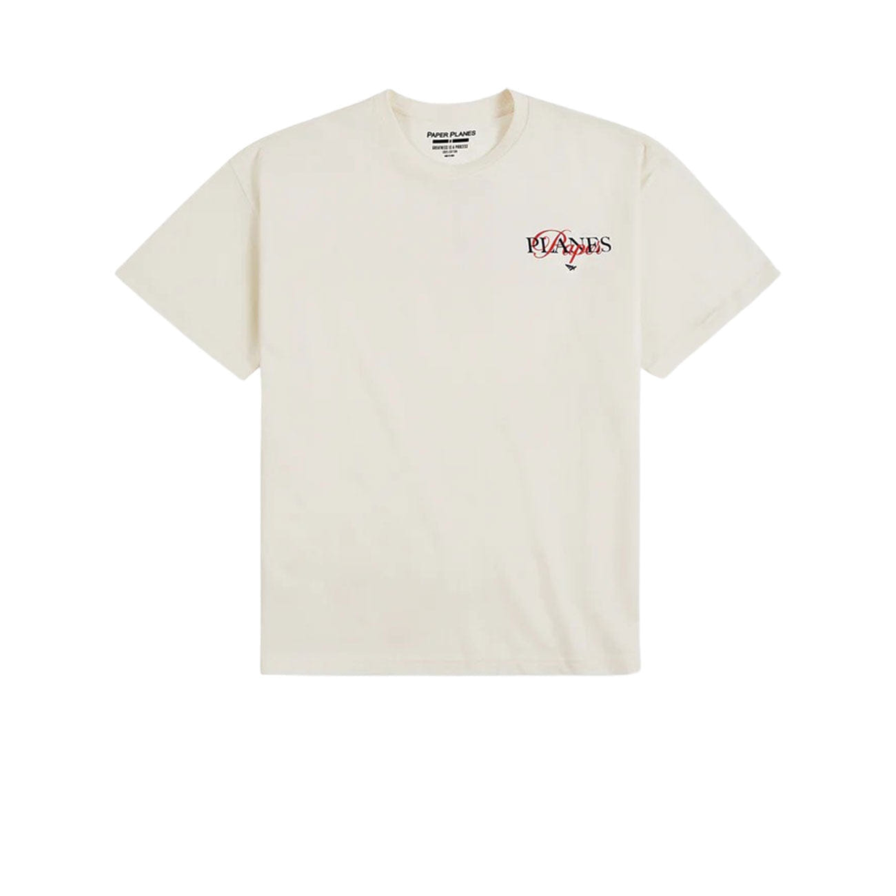 Paper Planes Mixed Script Tee (Eggshell)