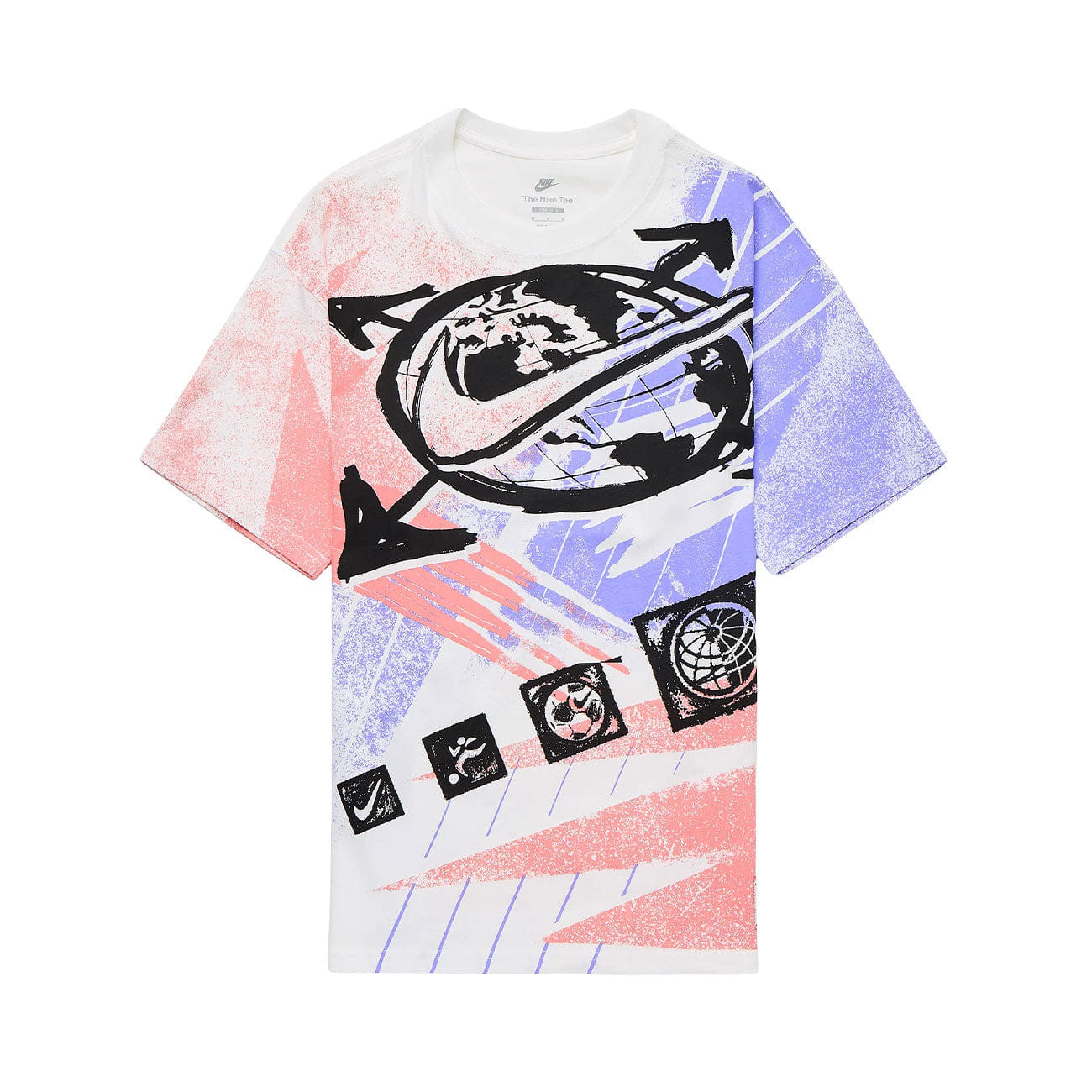 Nike Sportswear Post Stamp Tee (White/Multi-Color)