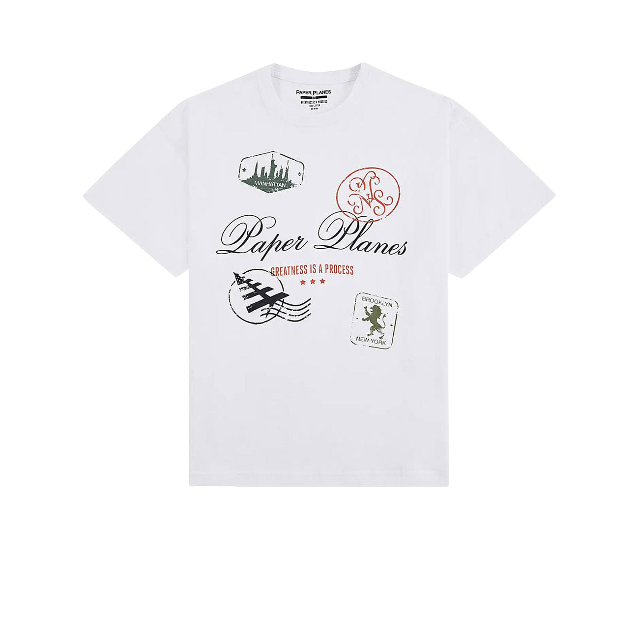 Paper Planes Postcard Tee (White)