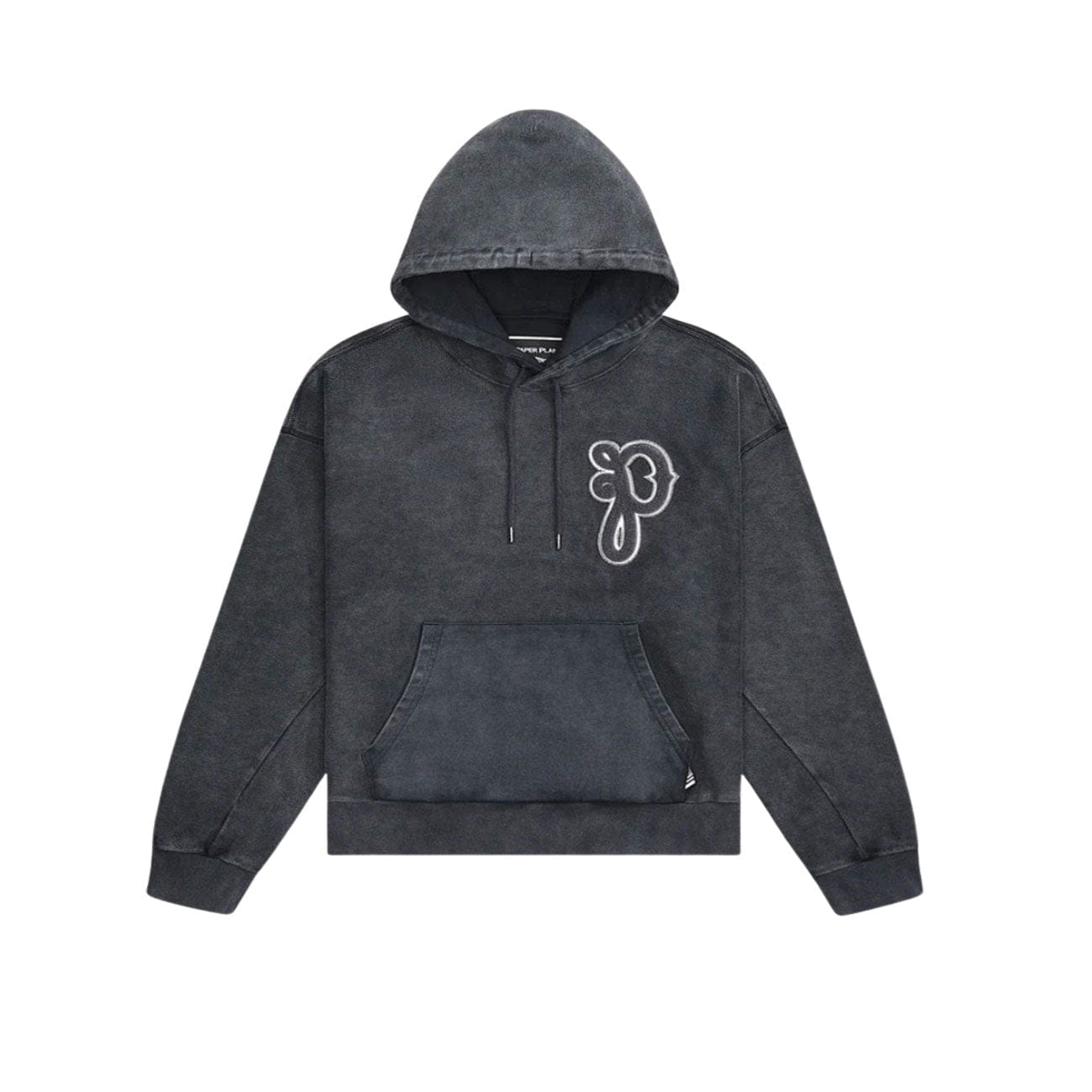 Paper Planes P's Script Hoodie (Washed Steel Blue)