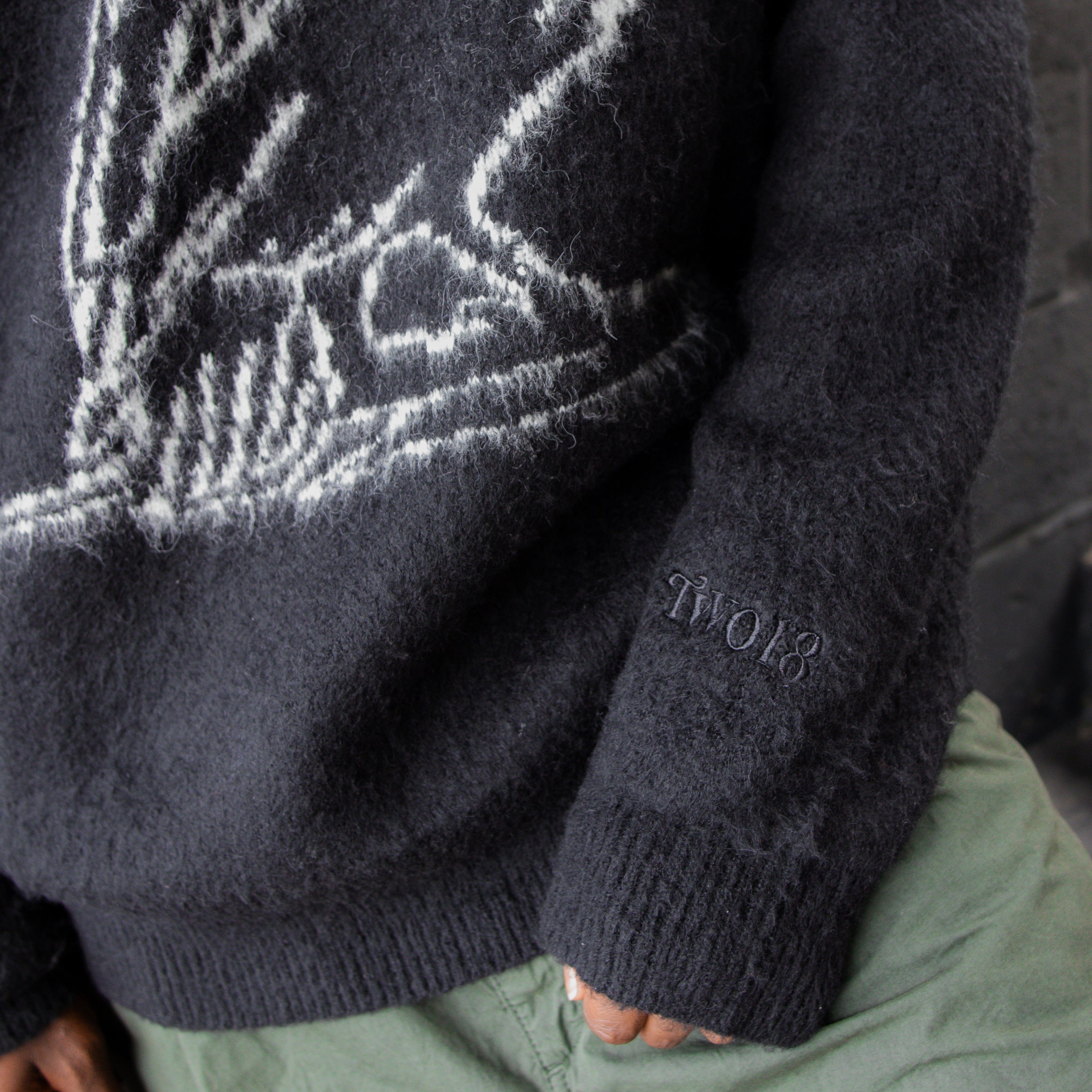 Two18 Mohair Raven Sweater (Black)