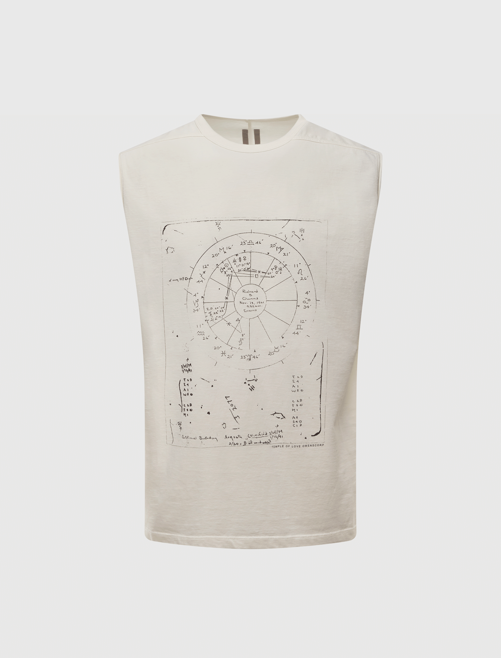 RICK OWENS MAINLINE BRAD SLEEVELESS T-SHIRT