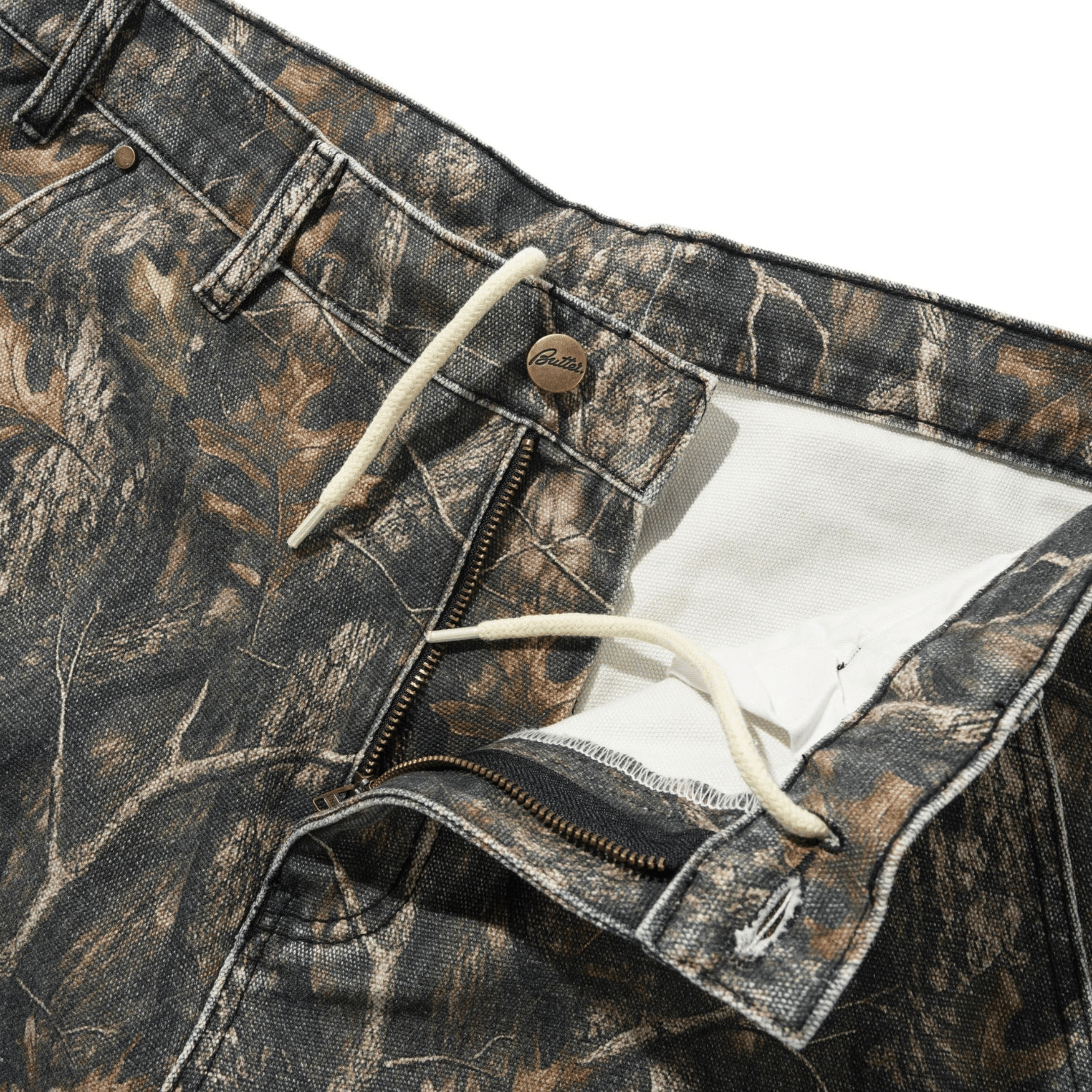 Butter Men's Work Shorts Forest Camouflage