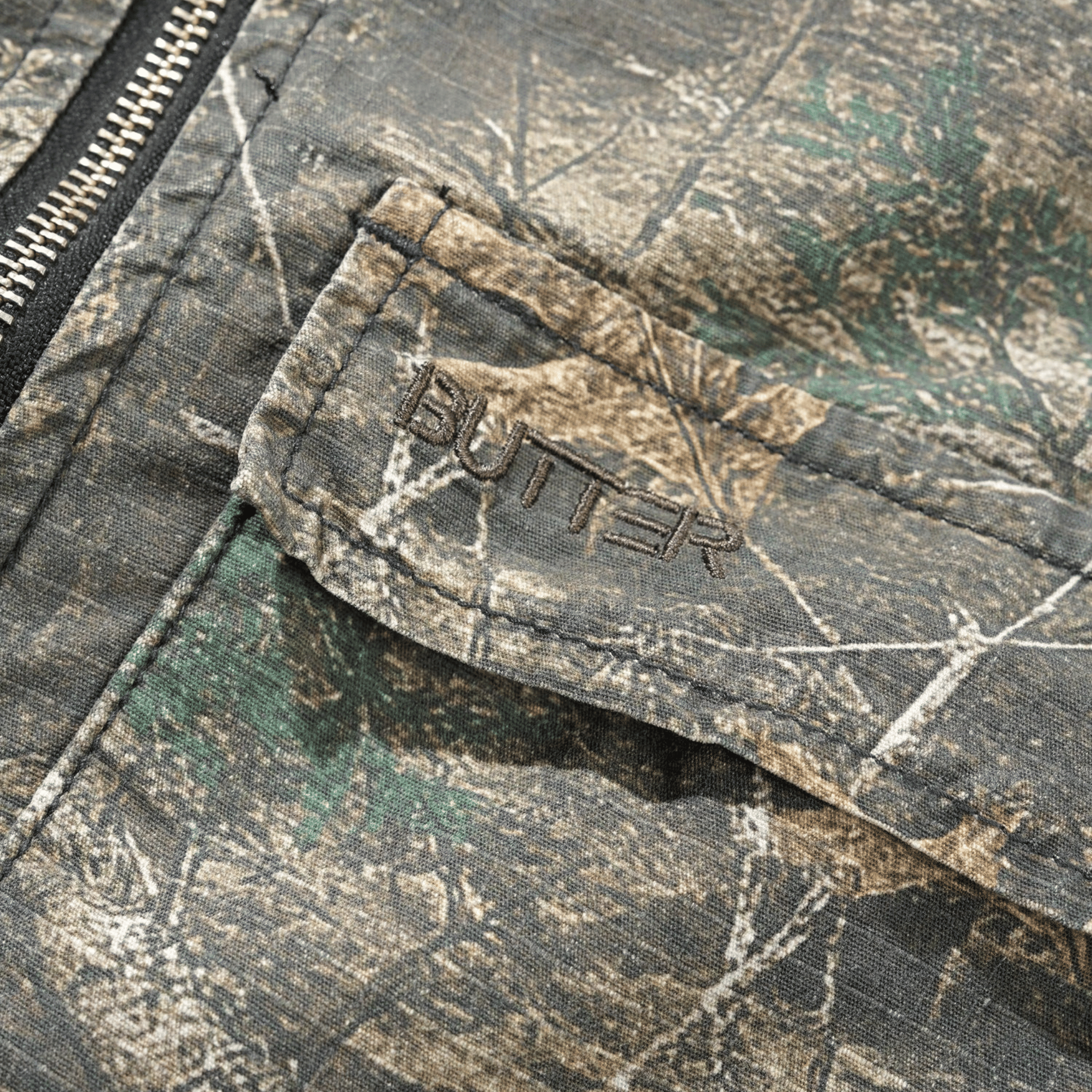 Butter Men's Ripstop Chore Jacket Forest Camouflage