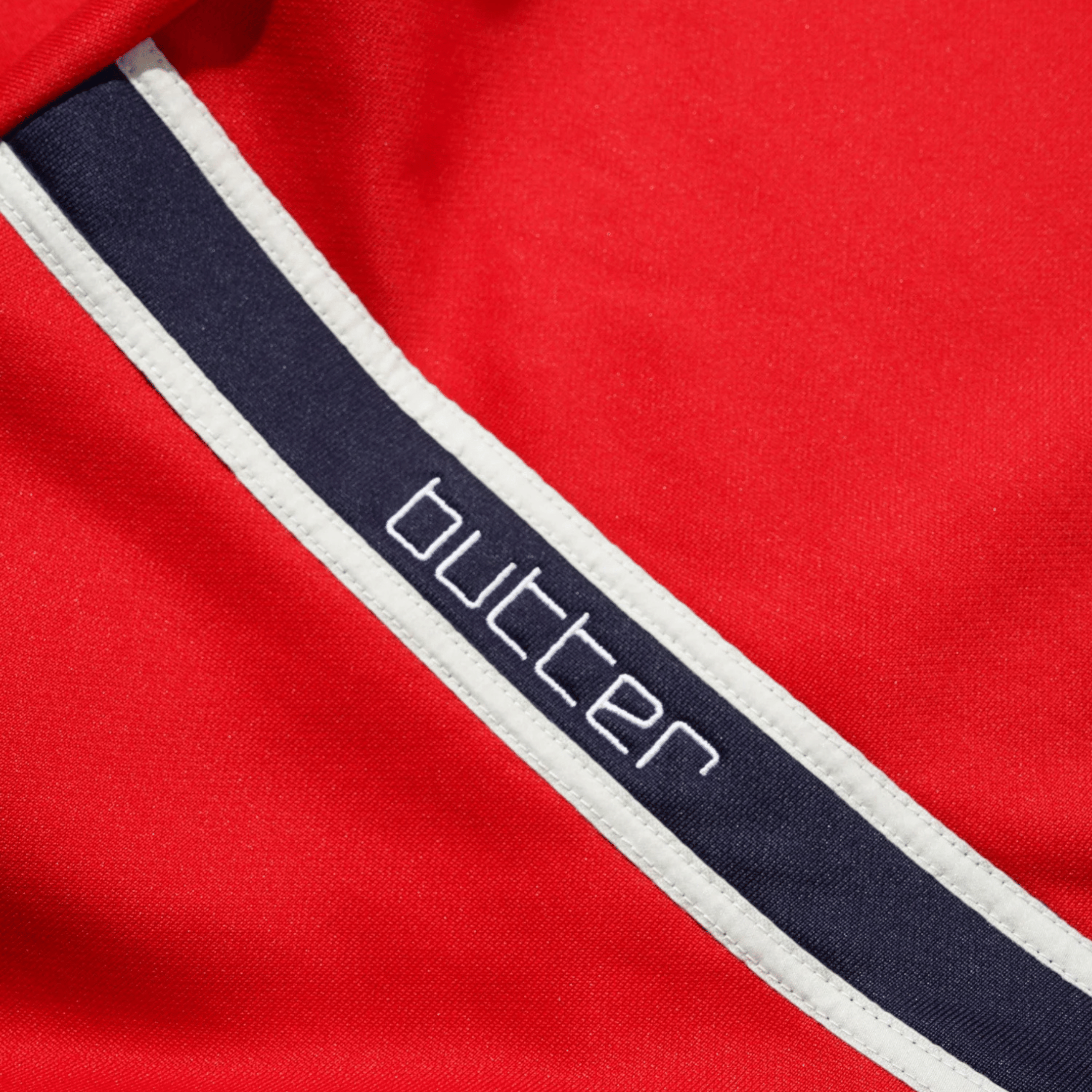 Butter Men's Dragon Tricot Jacket Red