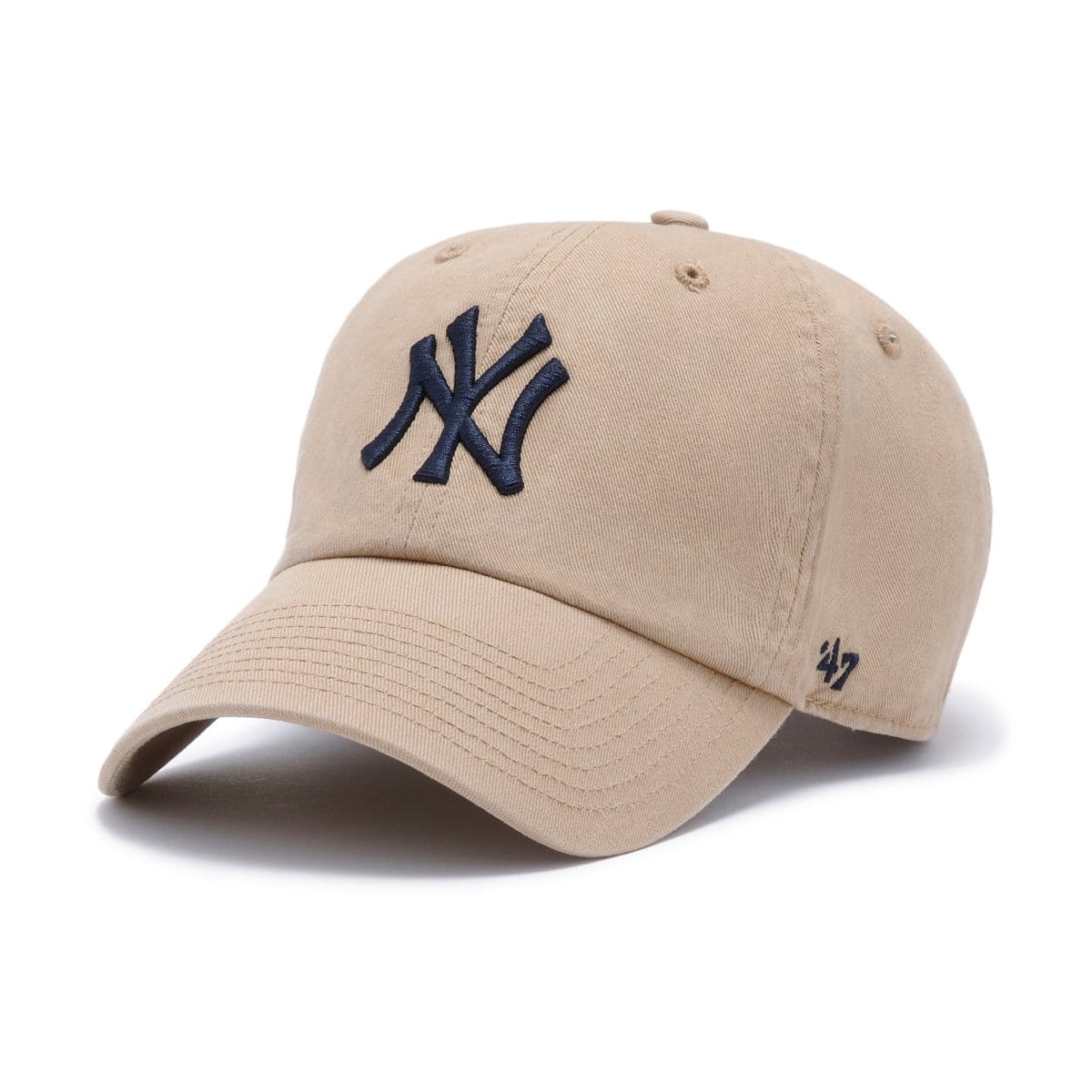 '47 Brand New York Yankees Khaki Team Clean Up Adjustable Hat