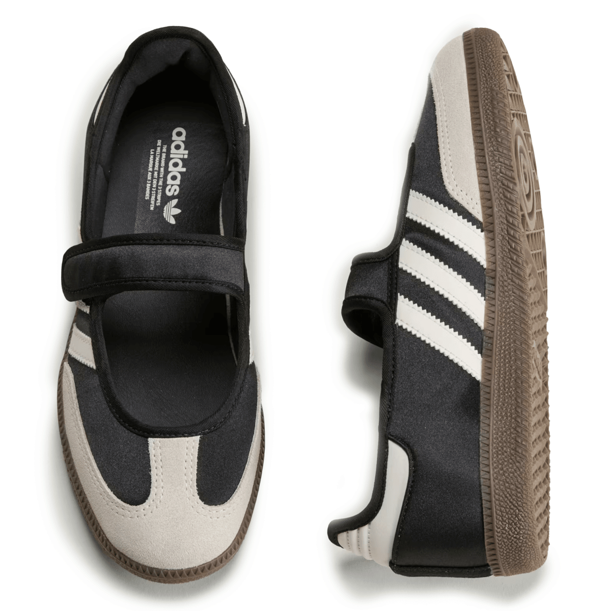 Adidas Women's Samba Jane Core Black/Off White/Gold Metallic