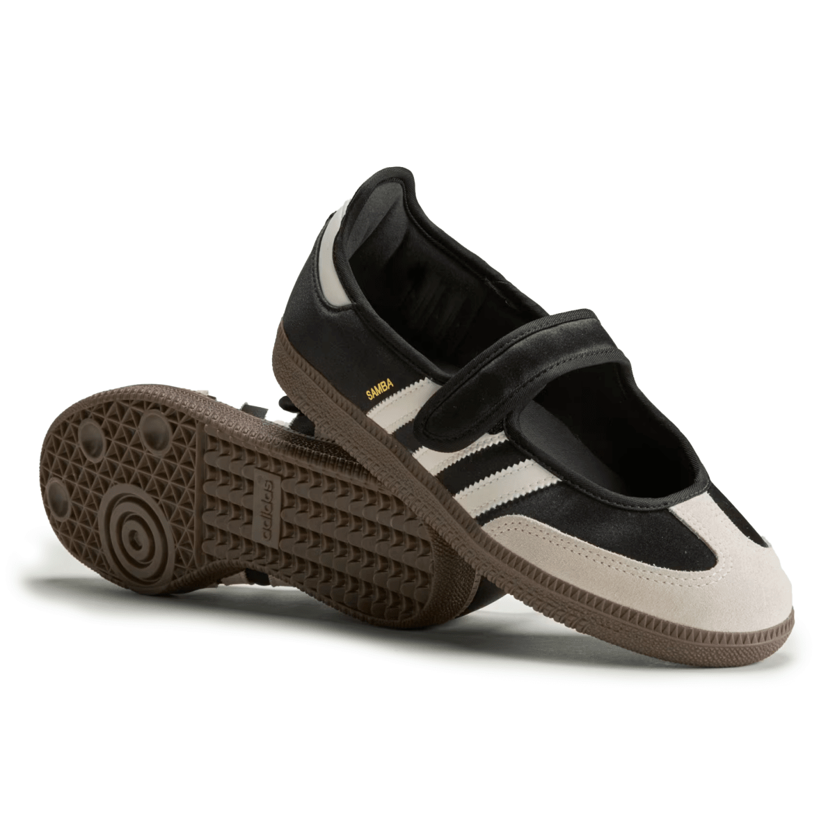 Adidas Women's Samba Jane Core Black/Off White/Gold Metallic