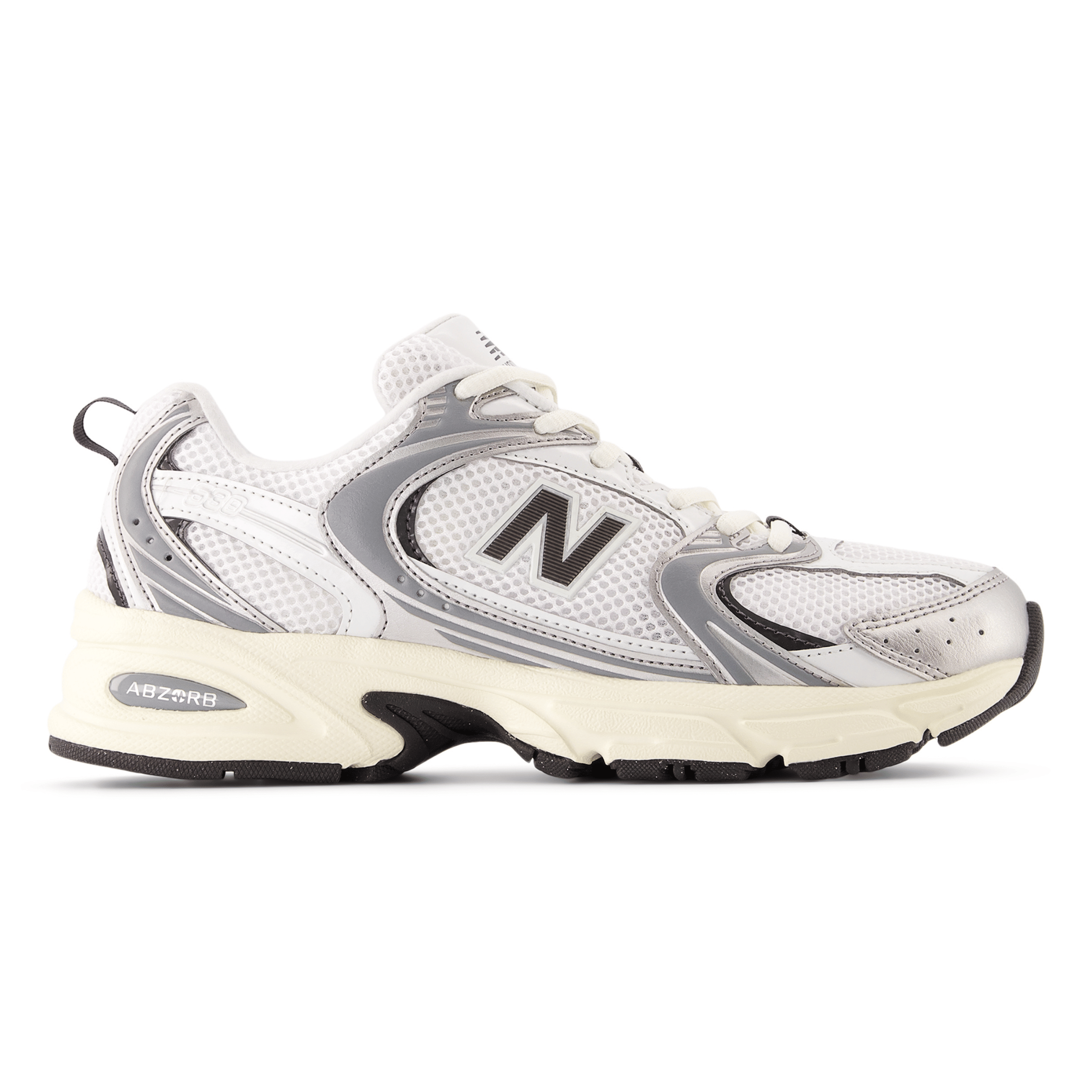 New Balance Men's U530ESA Silver Metallic/Black Cement