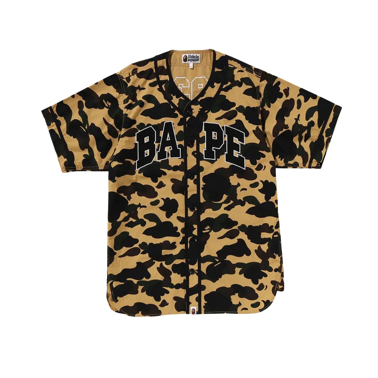 Bape Camo Baseball Shirt (Yellow)