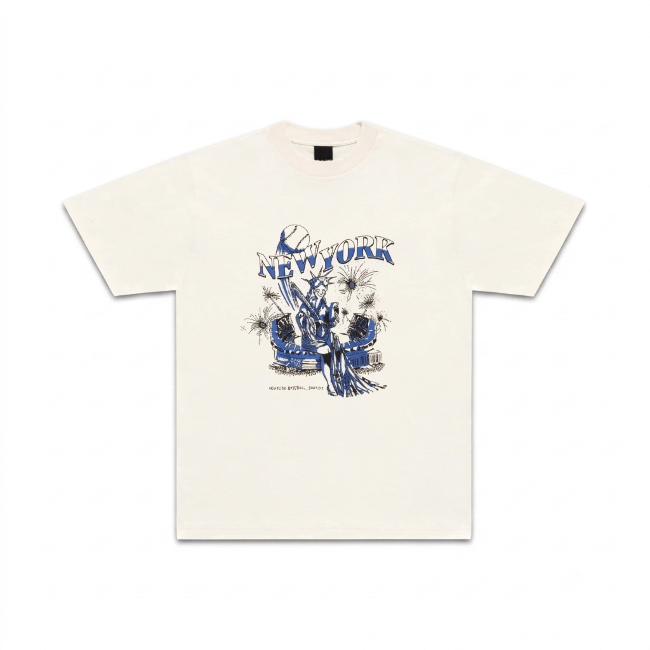 Only NY Men's Ballpark Liberty T-Shirt Natural