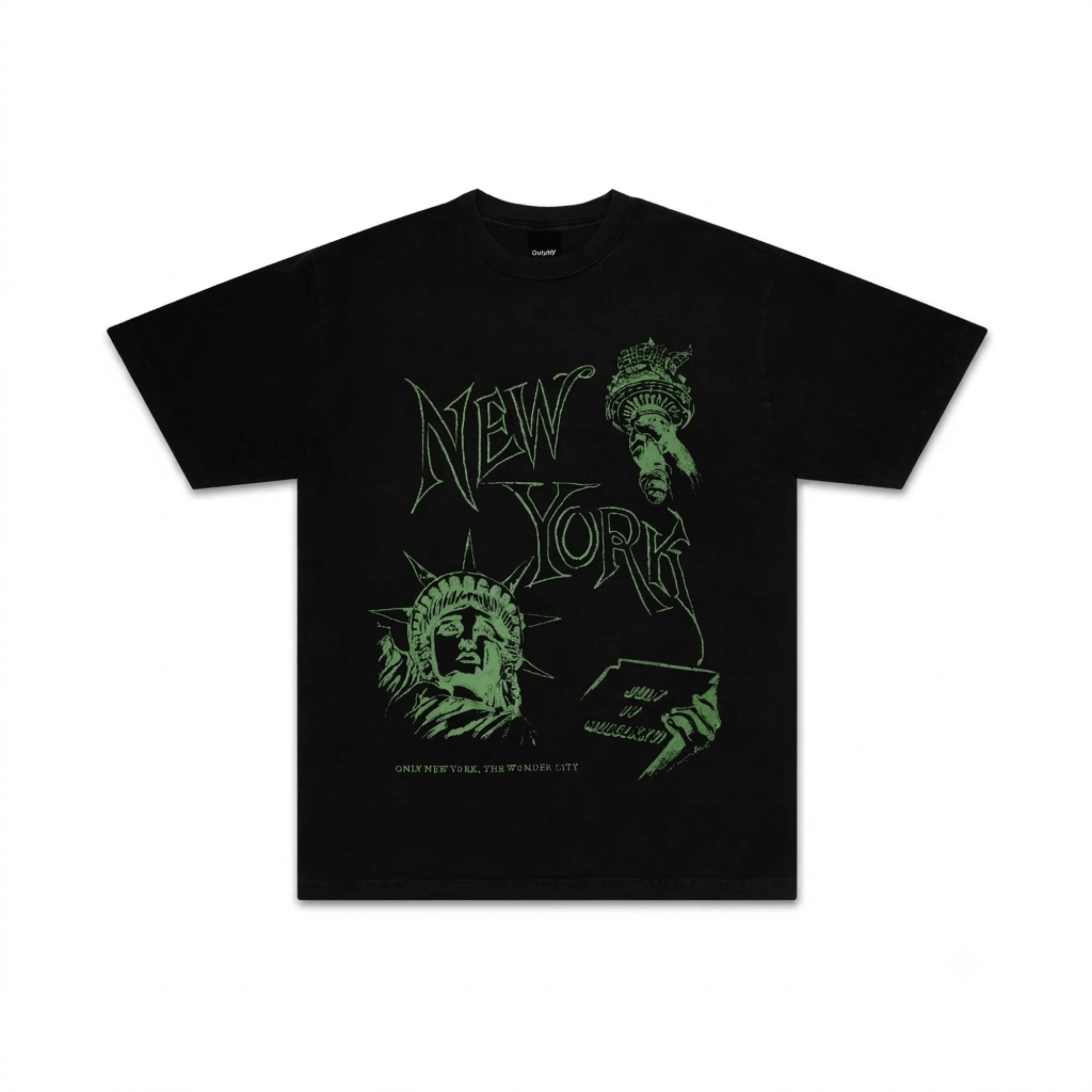 Only NY Men's The Wonder City T-Shirt Black