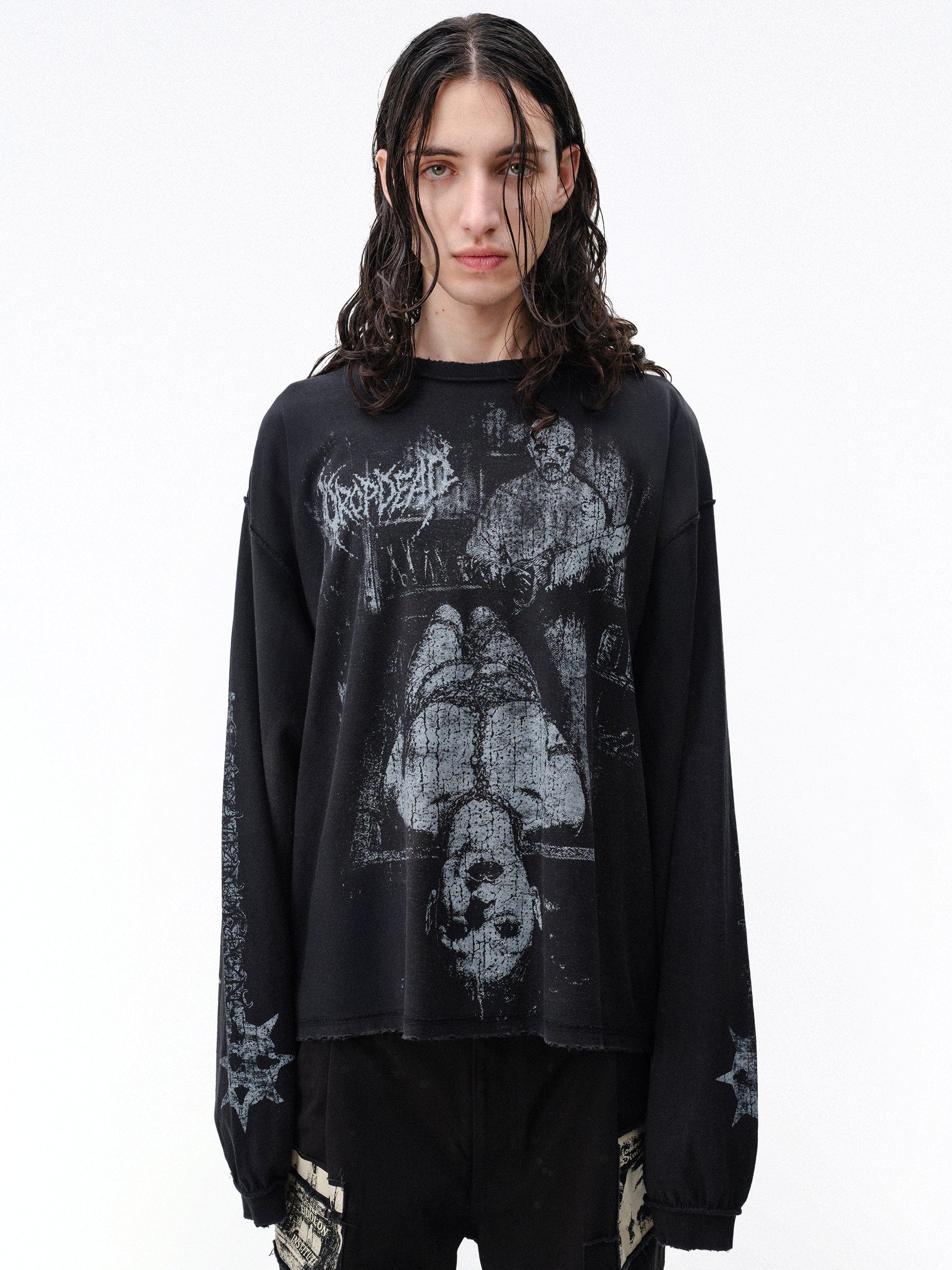 DROP DEAD - CRASH OUT Fleshripper Longsleeve T-Shirt