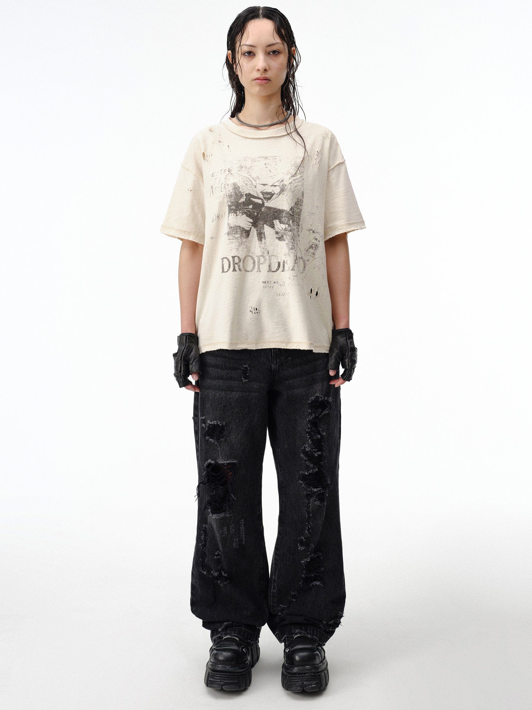 DROP DEAD - CRASH OUT Sacred Insanity Boxy T-Shirt