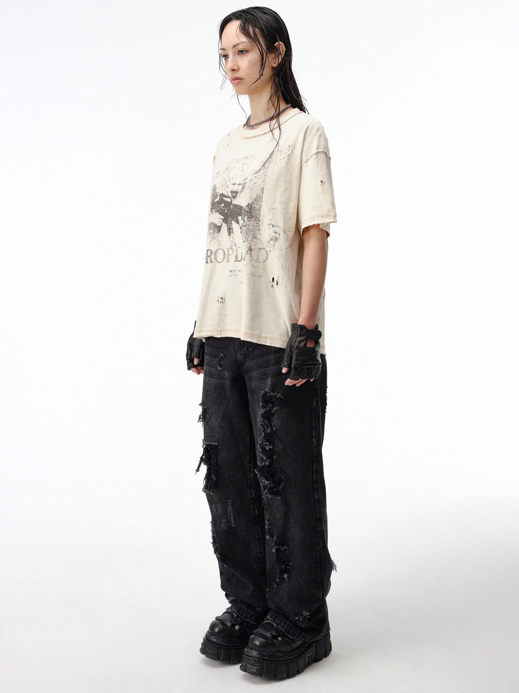 DROP DEAD - CRASH OUT Sacred Insanity Boxy T-Shirt