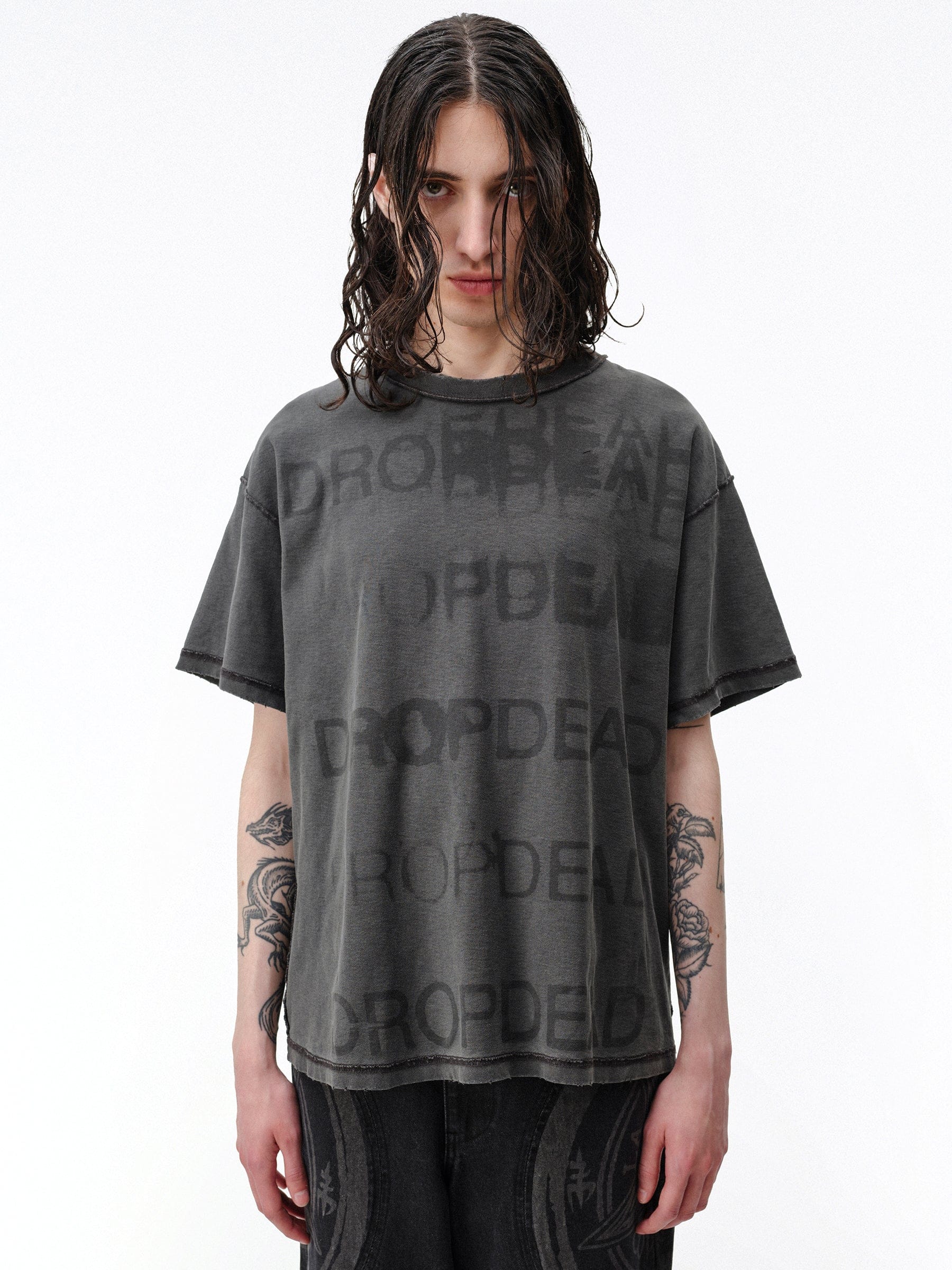 DROP DEAD - CRASH OUT Stacked Boxy T-shirt