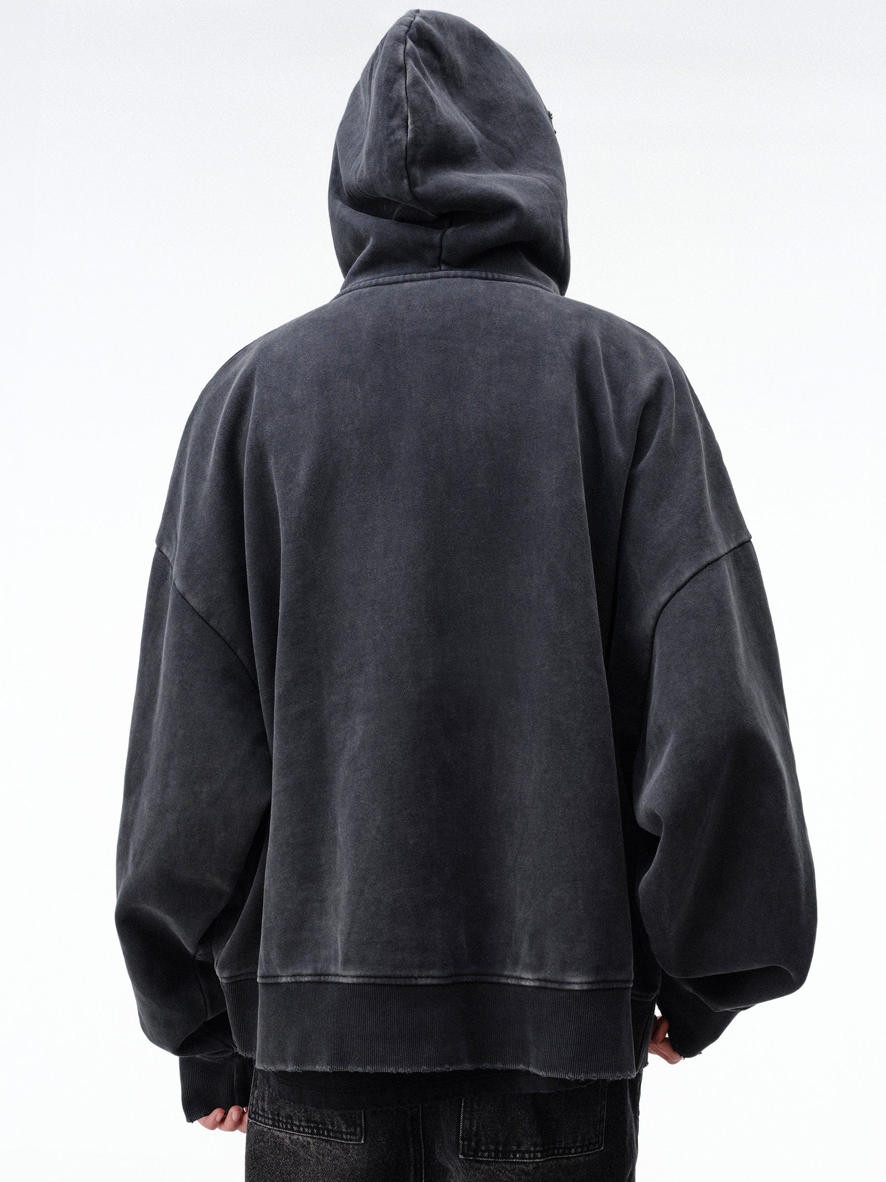 DROP DEAD - CRASH OUT Stacked Zip-Up Hoodie