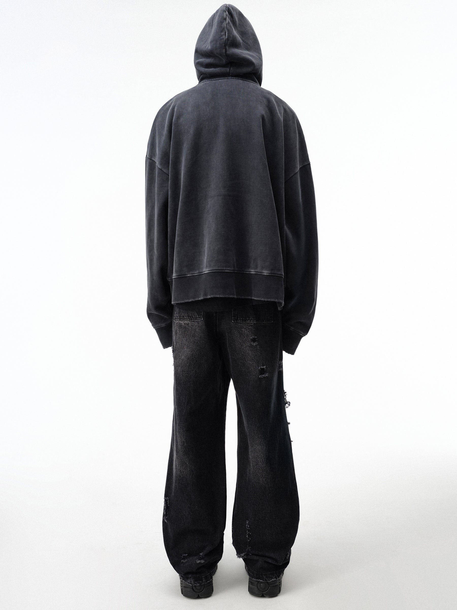 DROP DEAD - CRASH OUT Stacked Zip-Up Hoodie