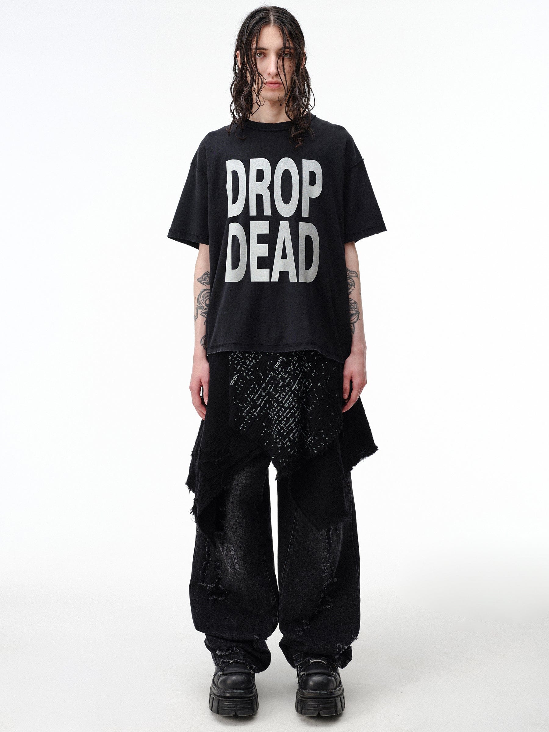 DROP DEAD - CRASH OUT Self-Titled Boxy T-Shirt