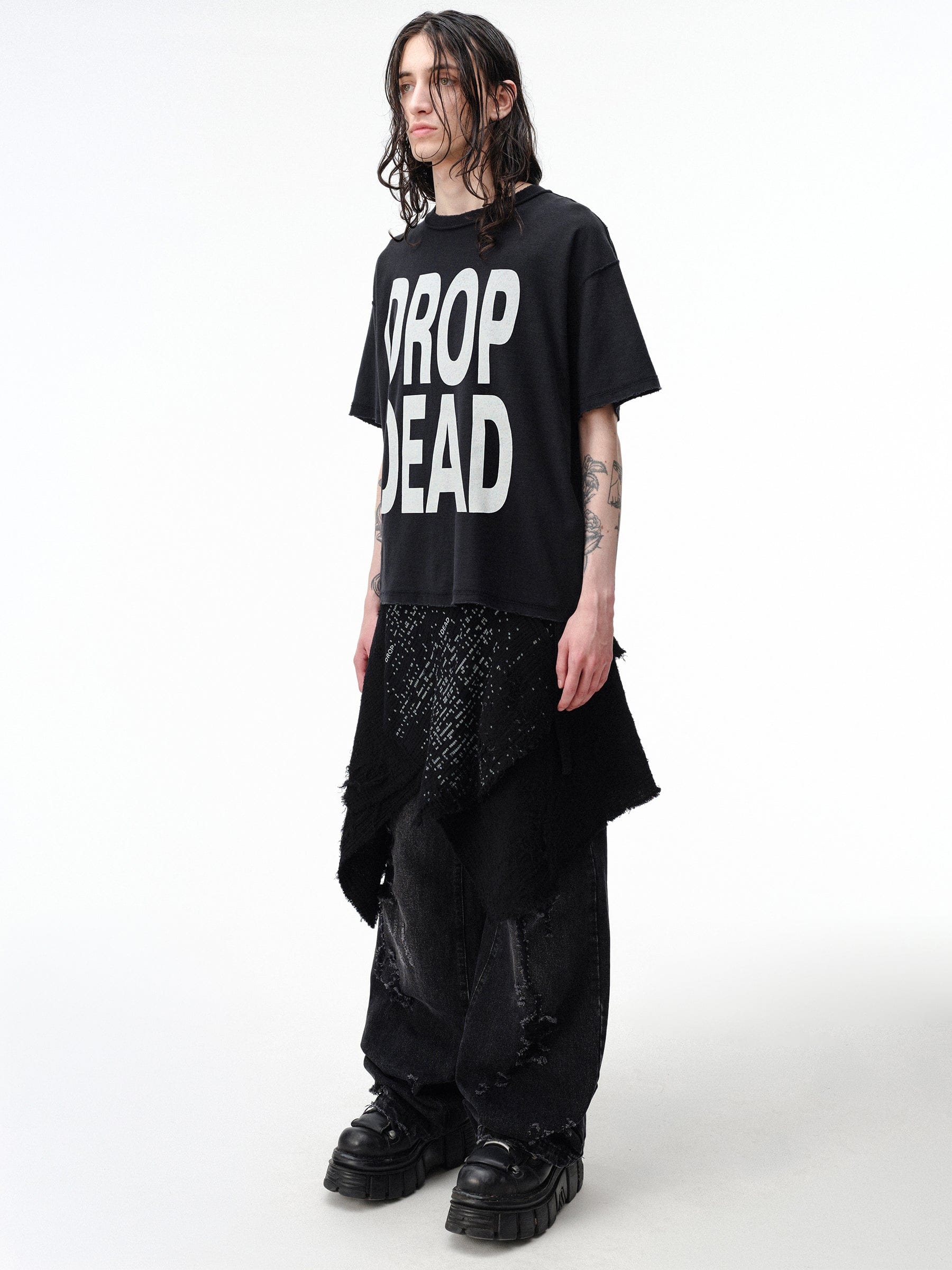 DROP DEAD - CRASH OUT Self-Titled Boxy T-Shirt