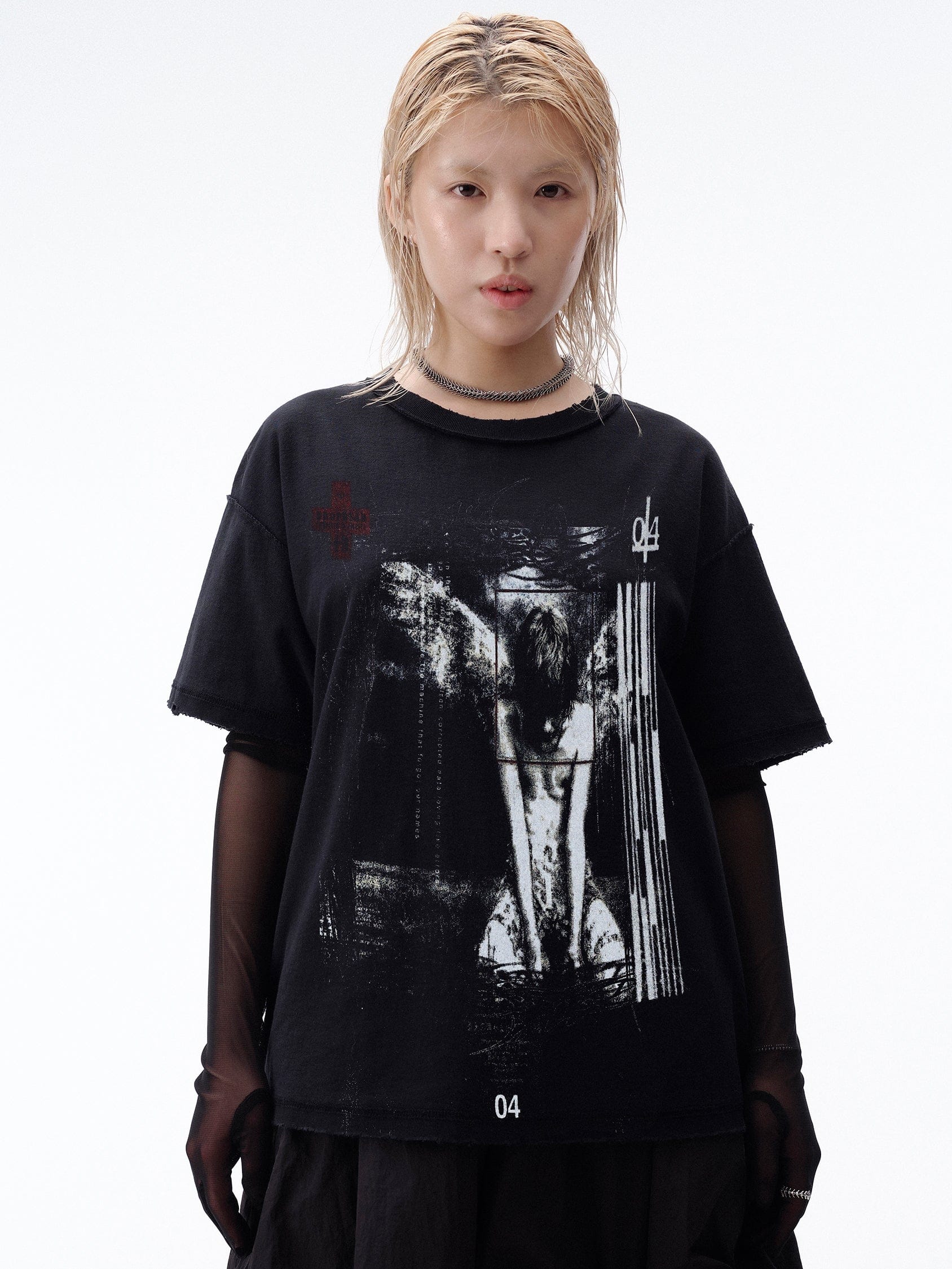 DROP DEAD - MORBID CURIOSITY Institute Boxy T-shirt