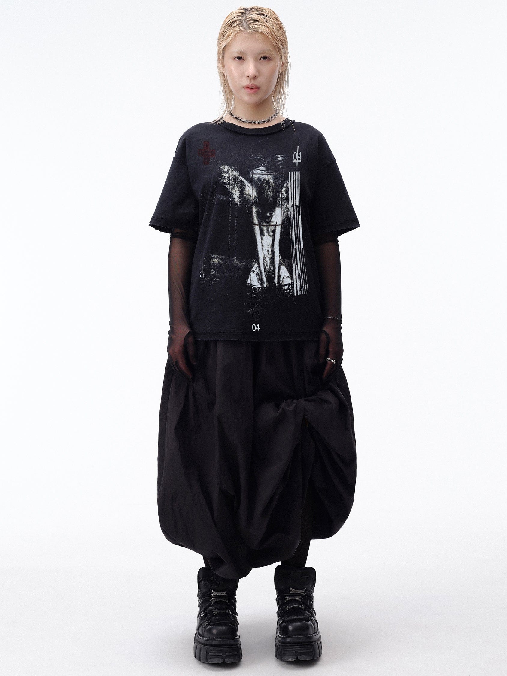 DROP DEAD - MORBID CURIOSITY Institute Boxy T-shirt