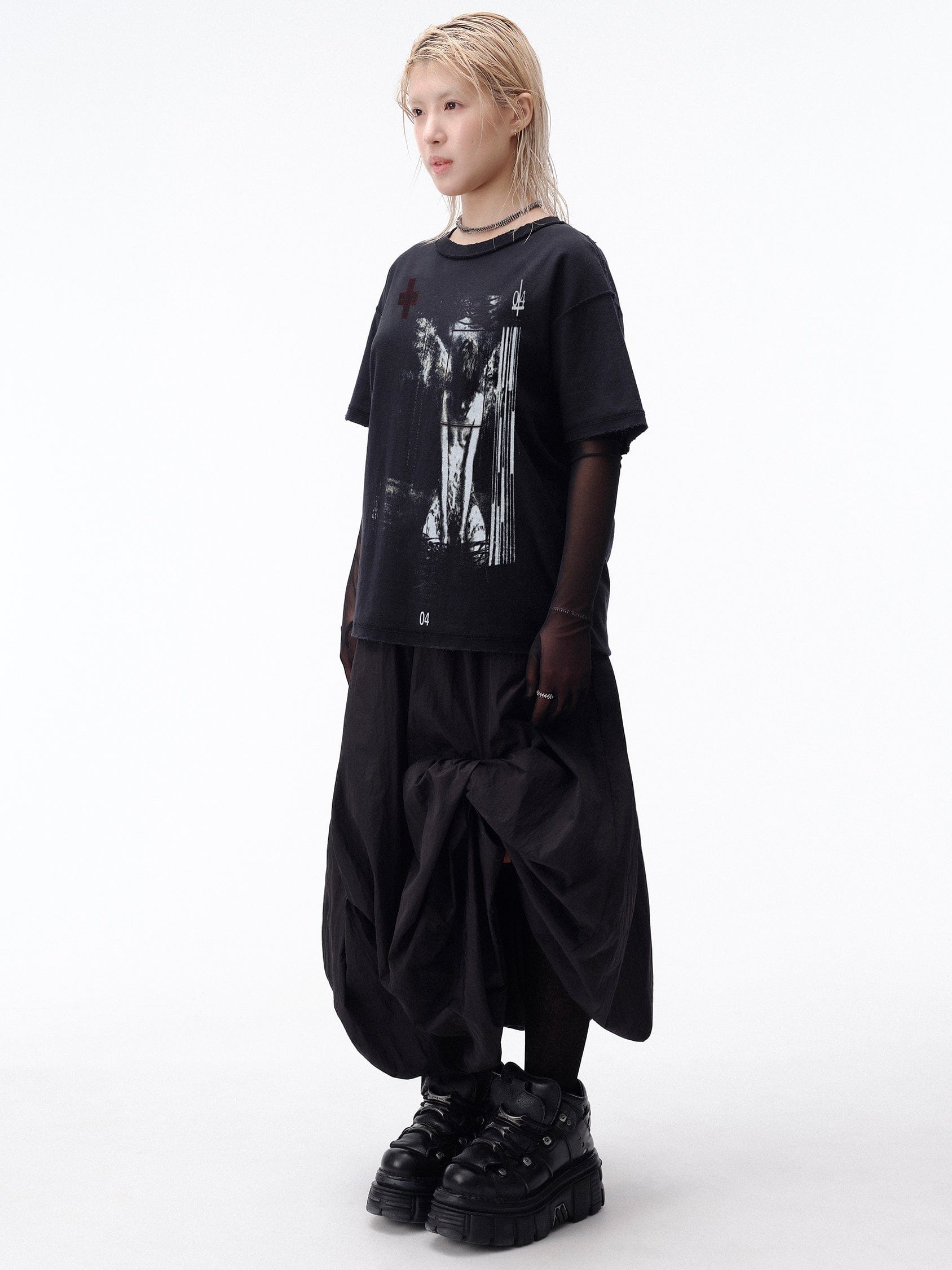 DROP DEAD - MORBID CURIOSITY Institute Boxy T-shirt